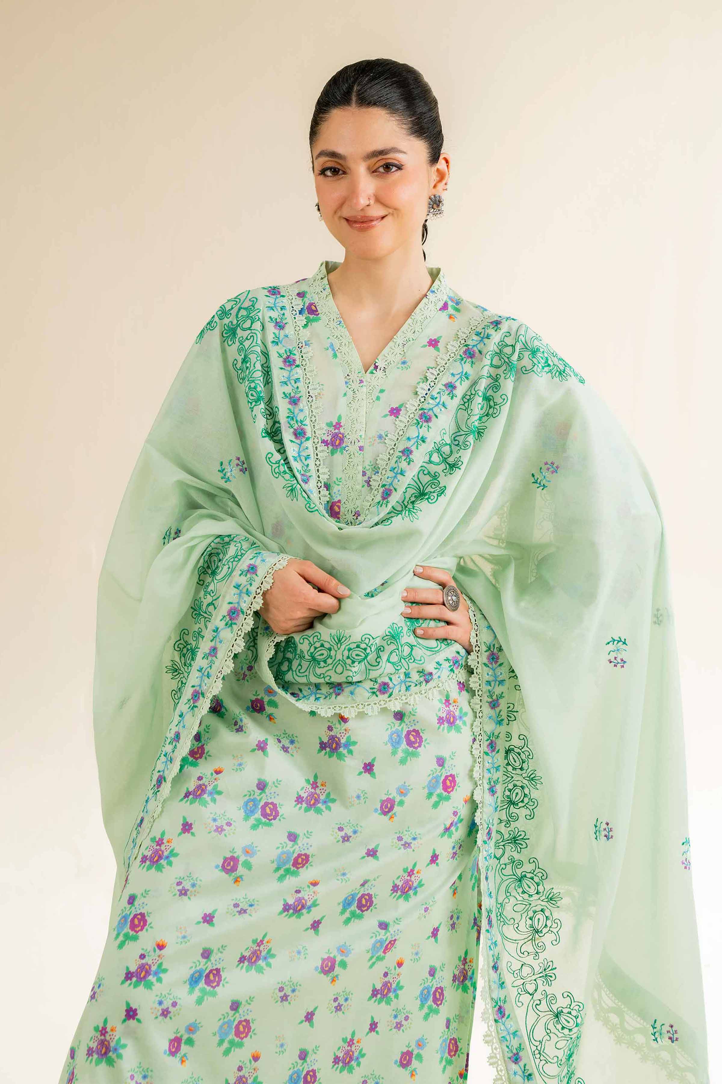 3 Piece - Printed Embroidered Suit - 42501498 - Image 2