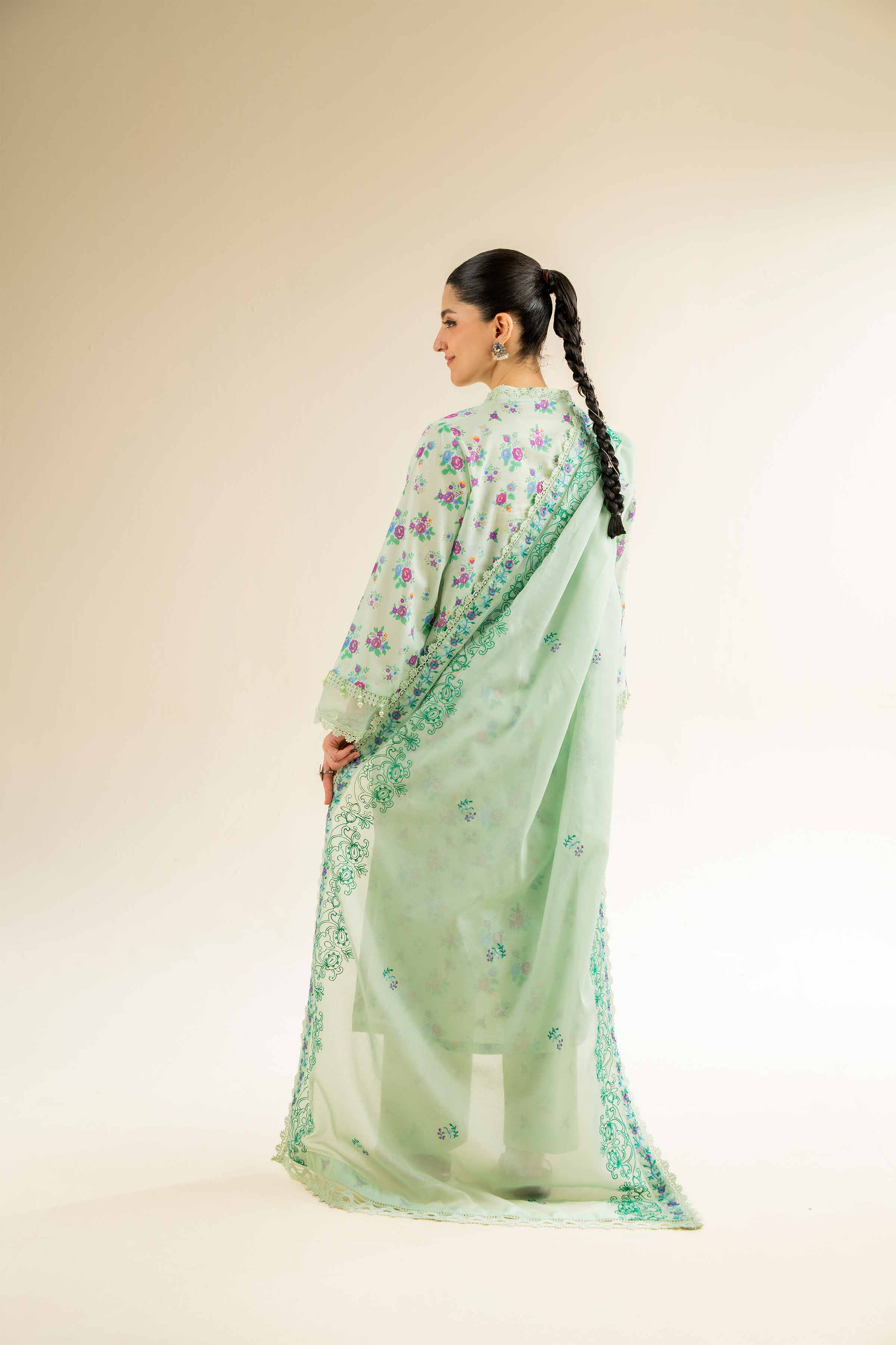 3 Piece - Printed Embroidered Suit - 42501498 - Image 3