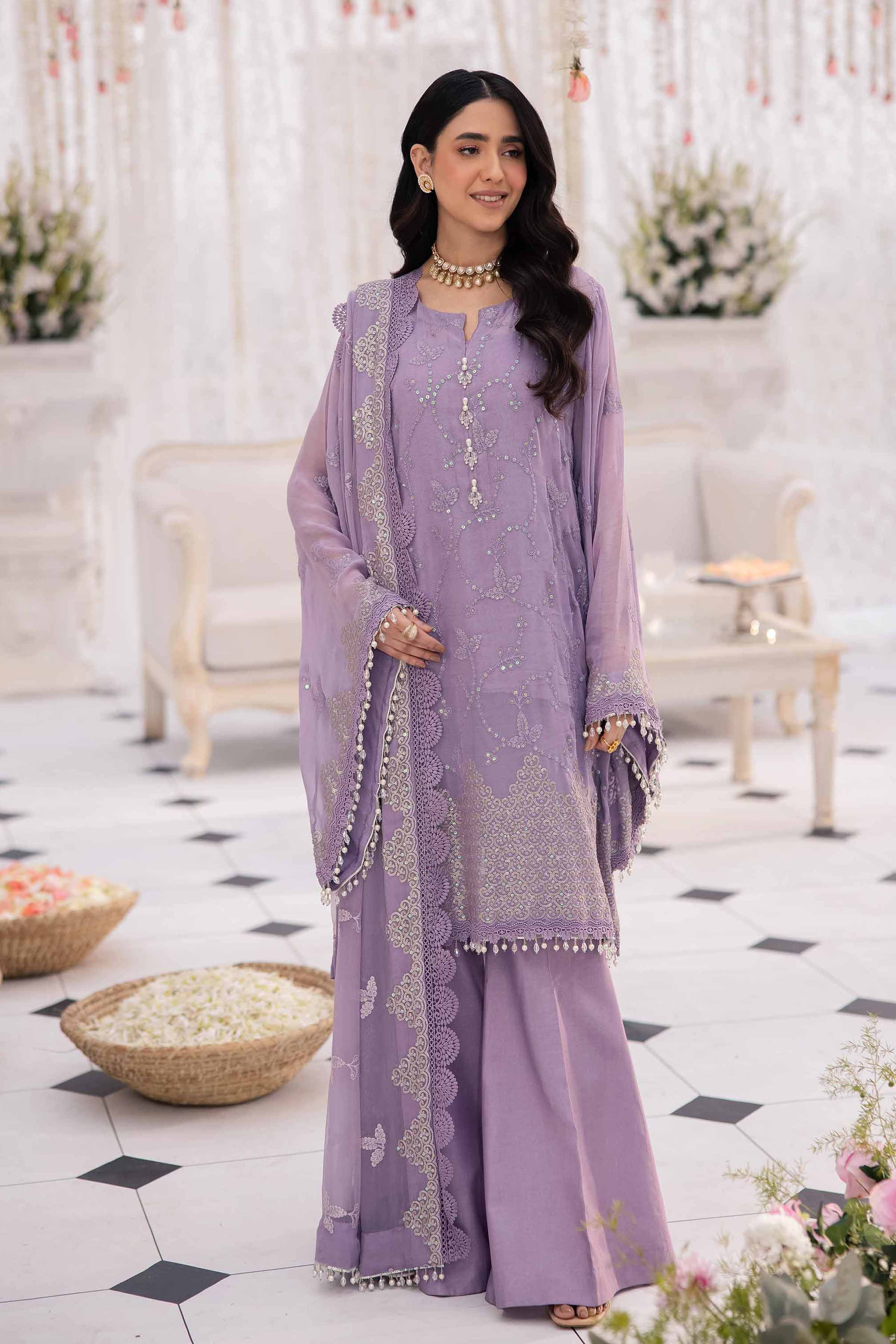 3 PIece - Dyed Embroidered Suit - 42501512