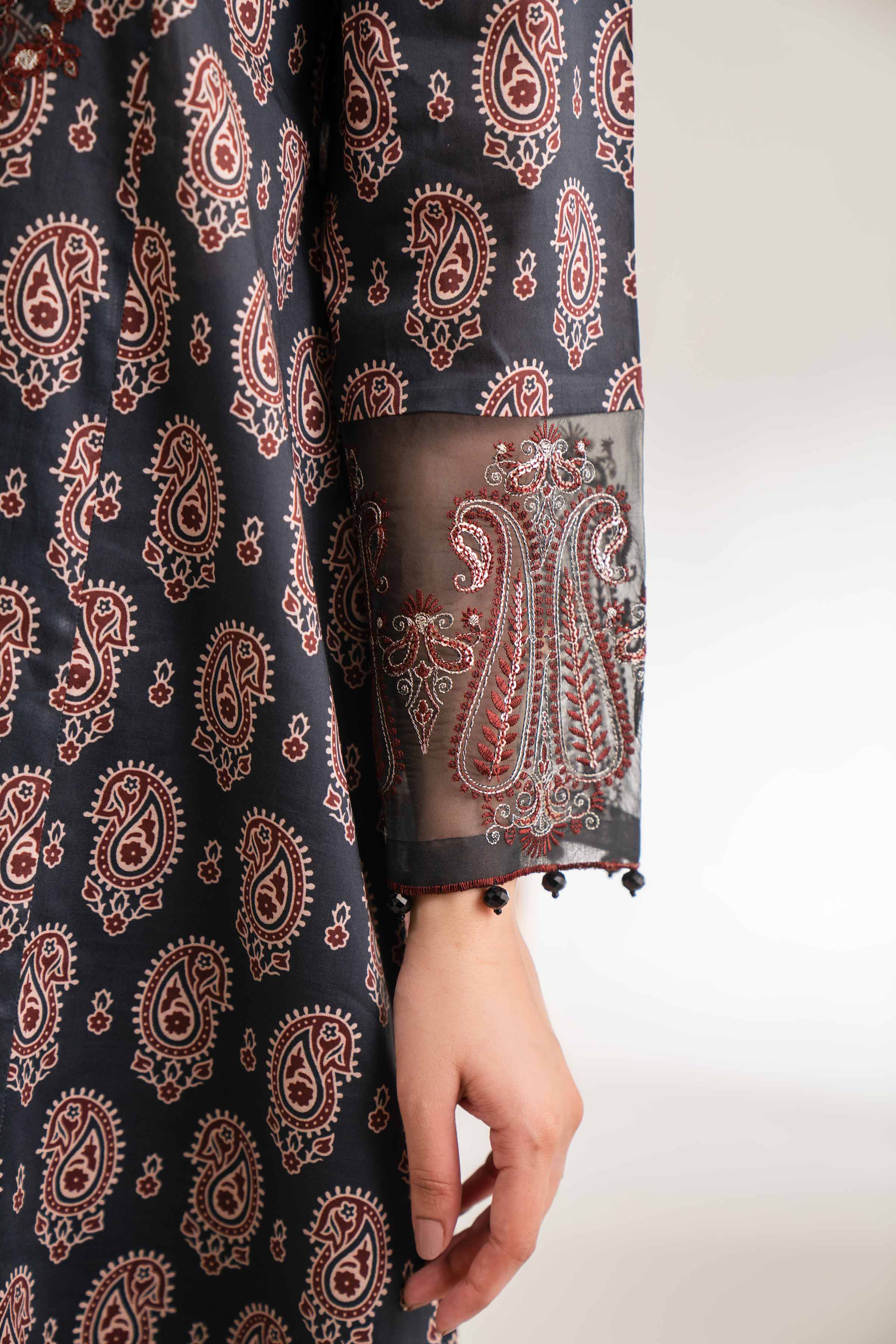 2 Piece - Digital Printed Embroidered Suit - 42501778 - Image 4