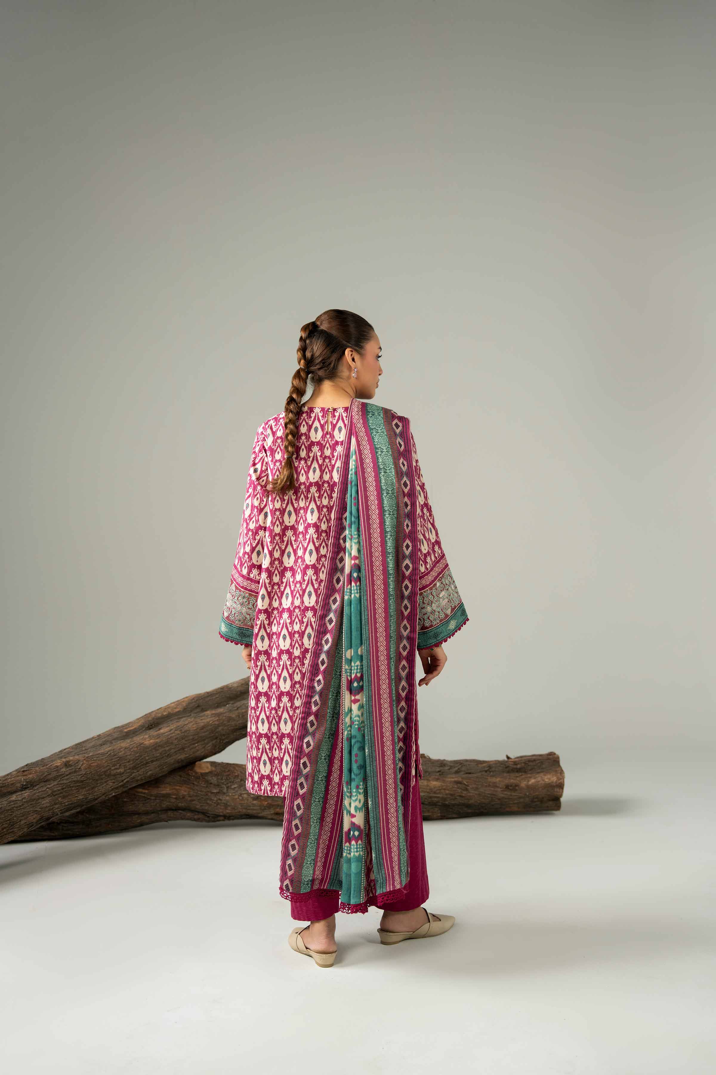 3 Piece - Digital Printed Embroidered Suit - 42502989 - Image 3