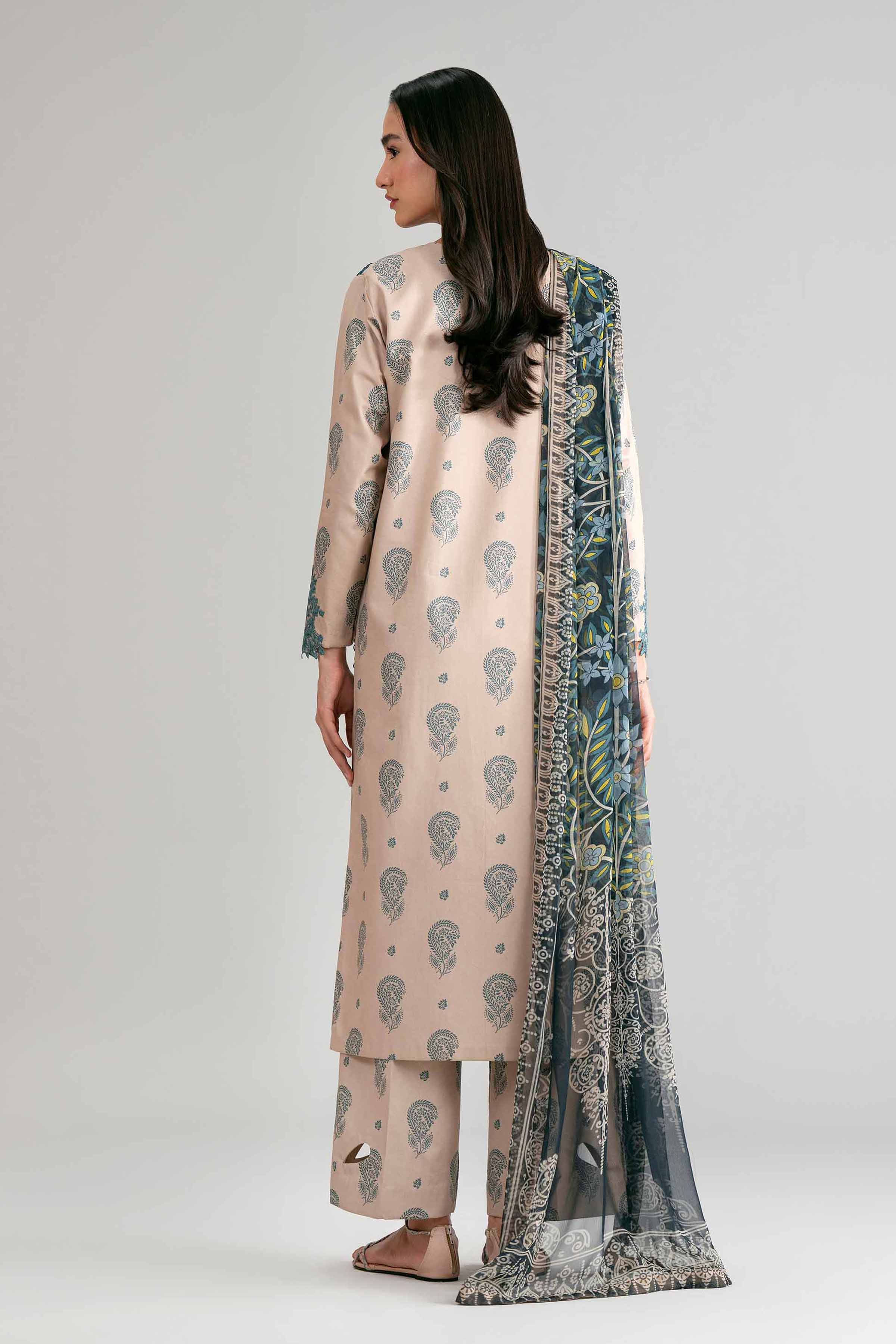 3 Piece - Digital Printed Embroidered Suit - 42601572 - Image 3