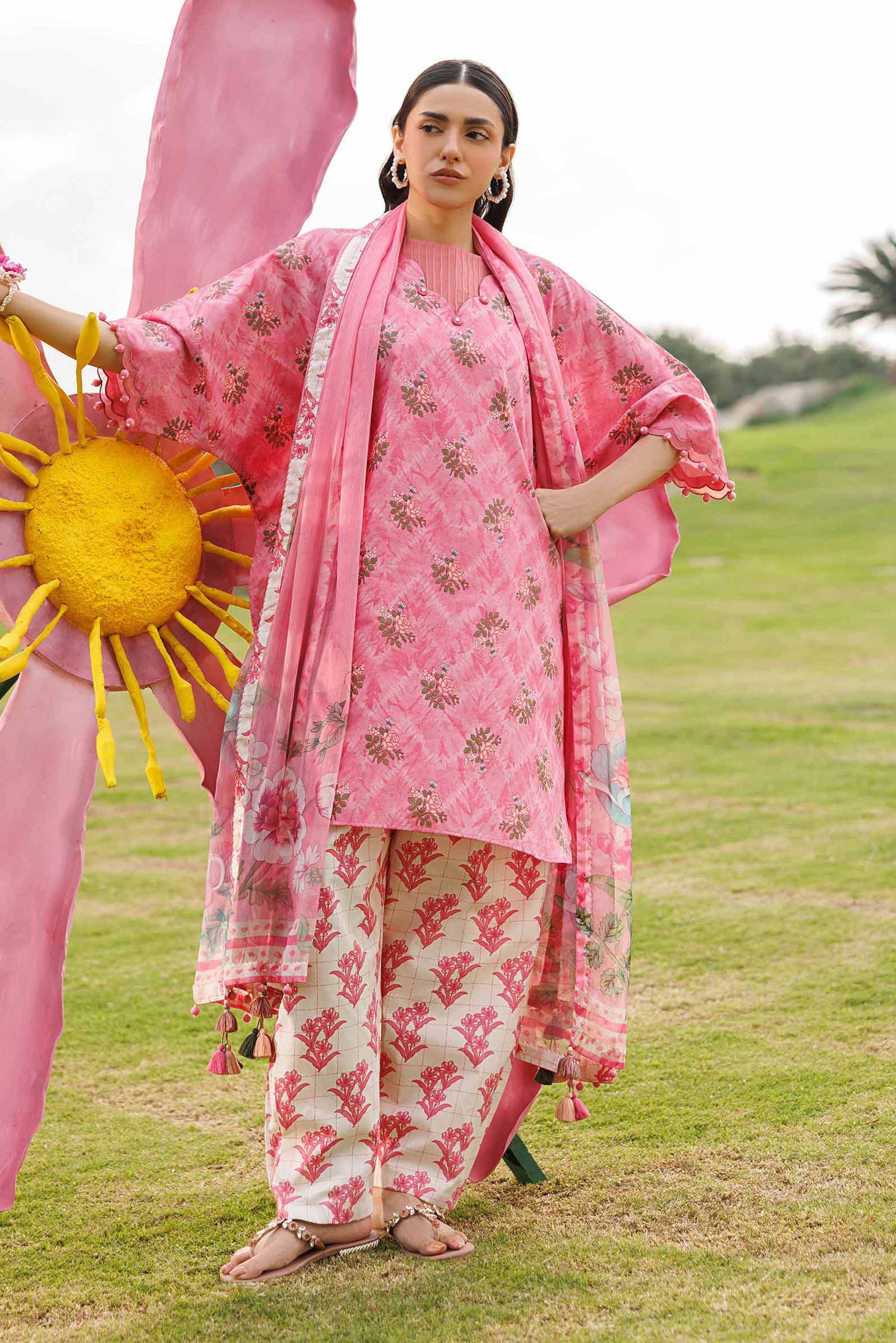 3 Piece - Digital Printed Suit - 42601579
