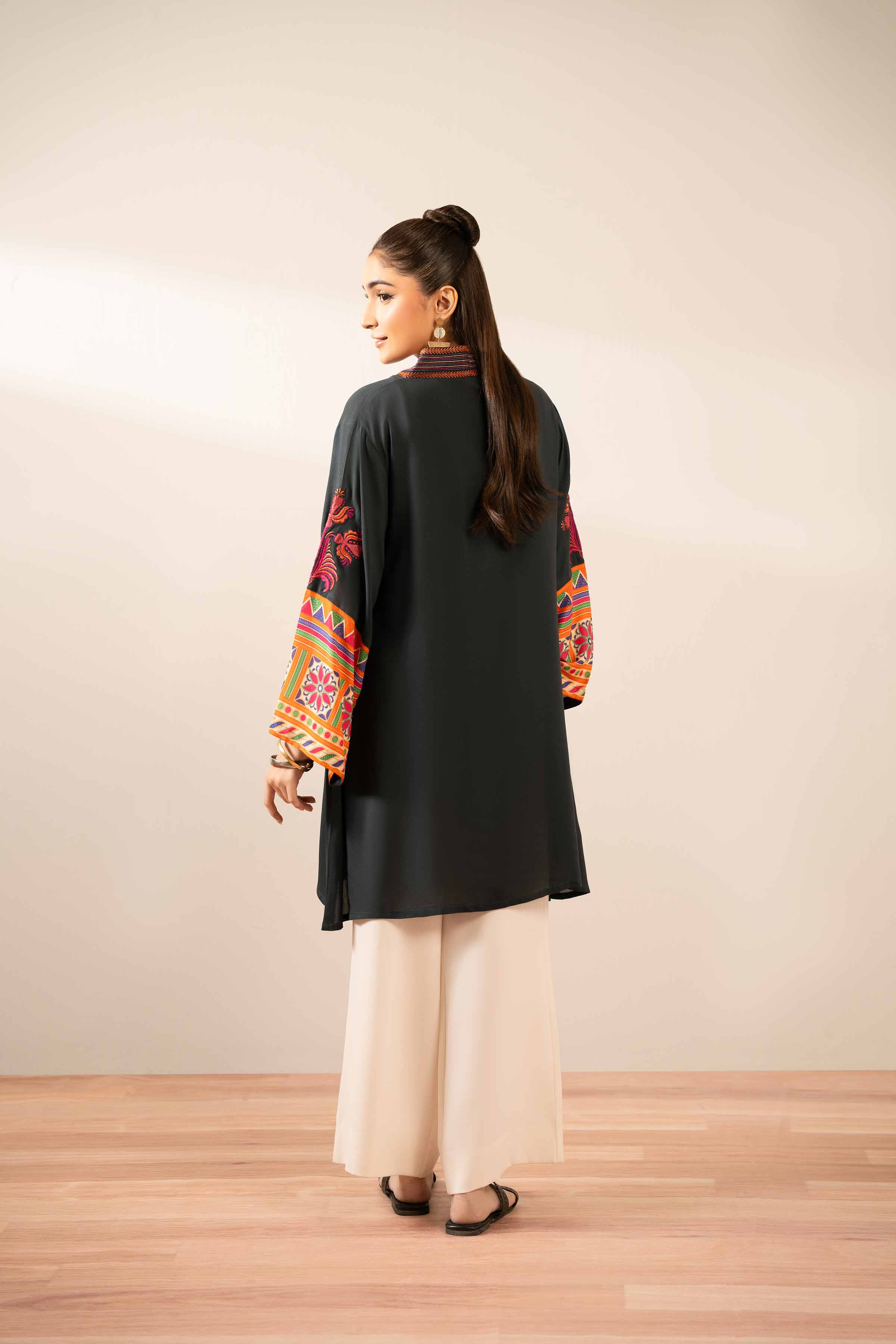 Printed Embroidered Tunic - AS25-107 - Image 3