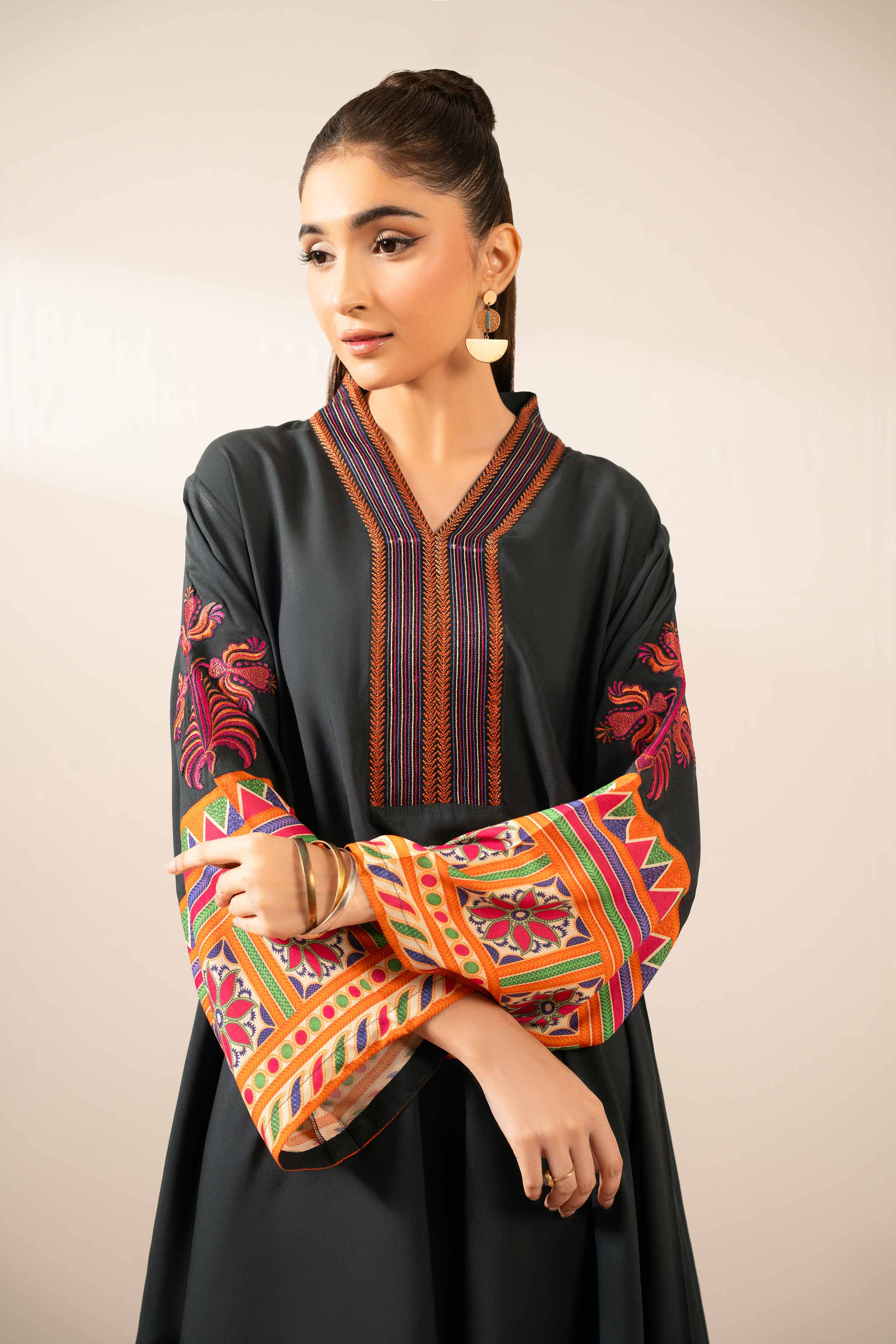 Printed Embroidered Tunic - AS25-107 - Image 6