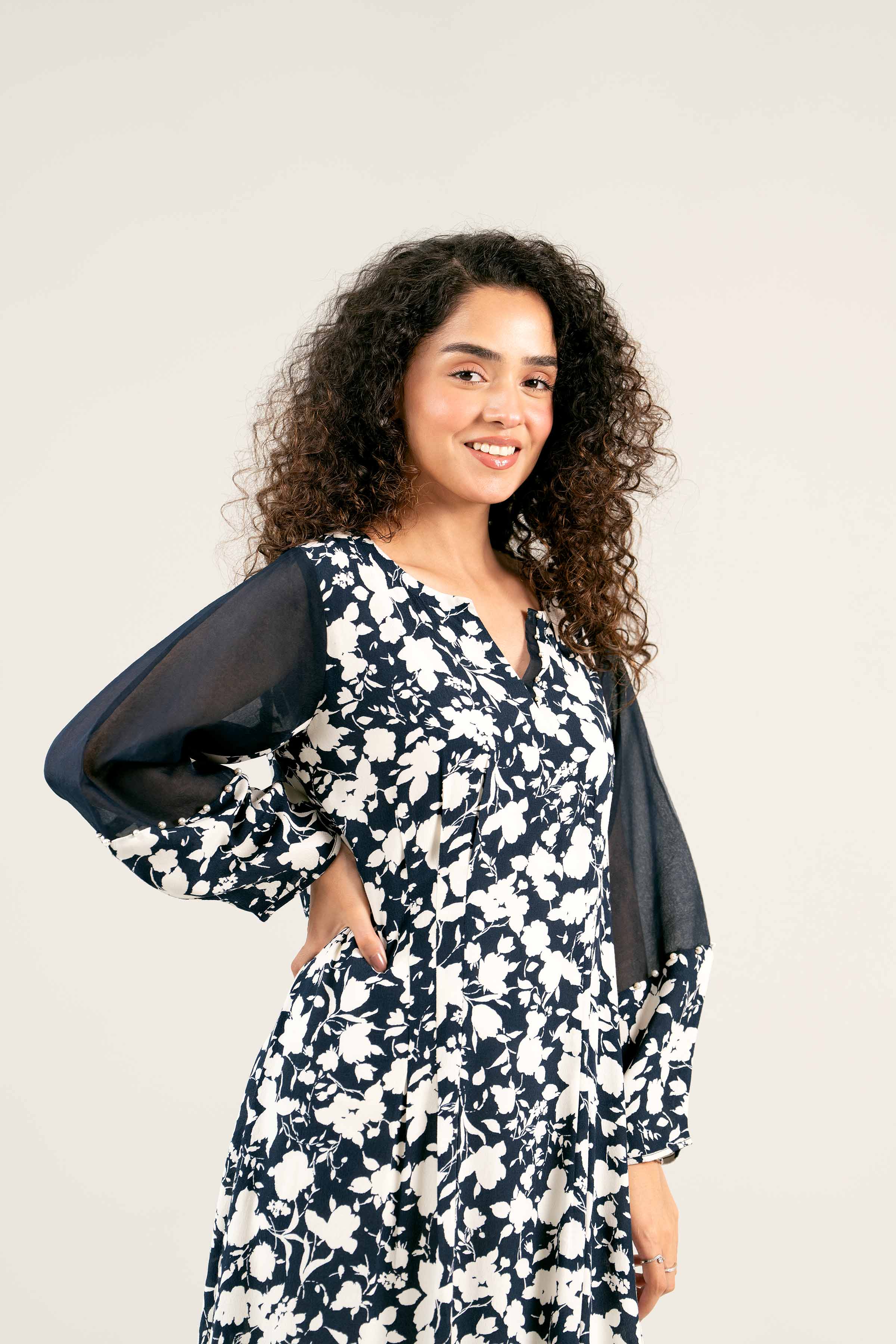 Printed Dress - AS25-20 - Image 7