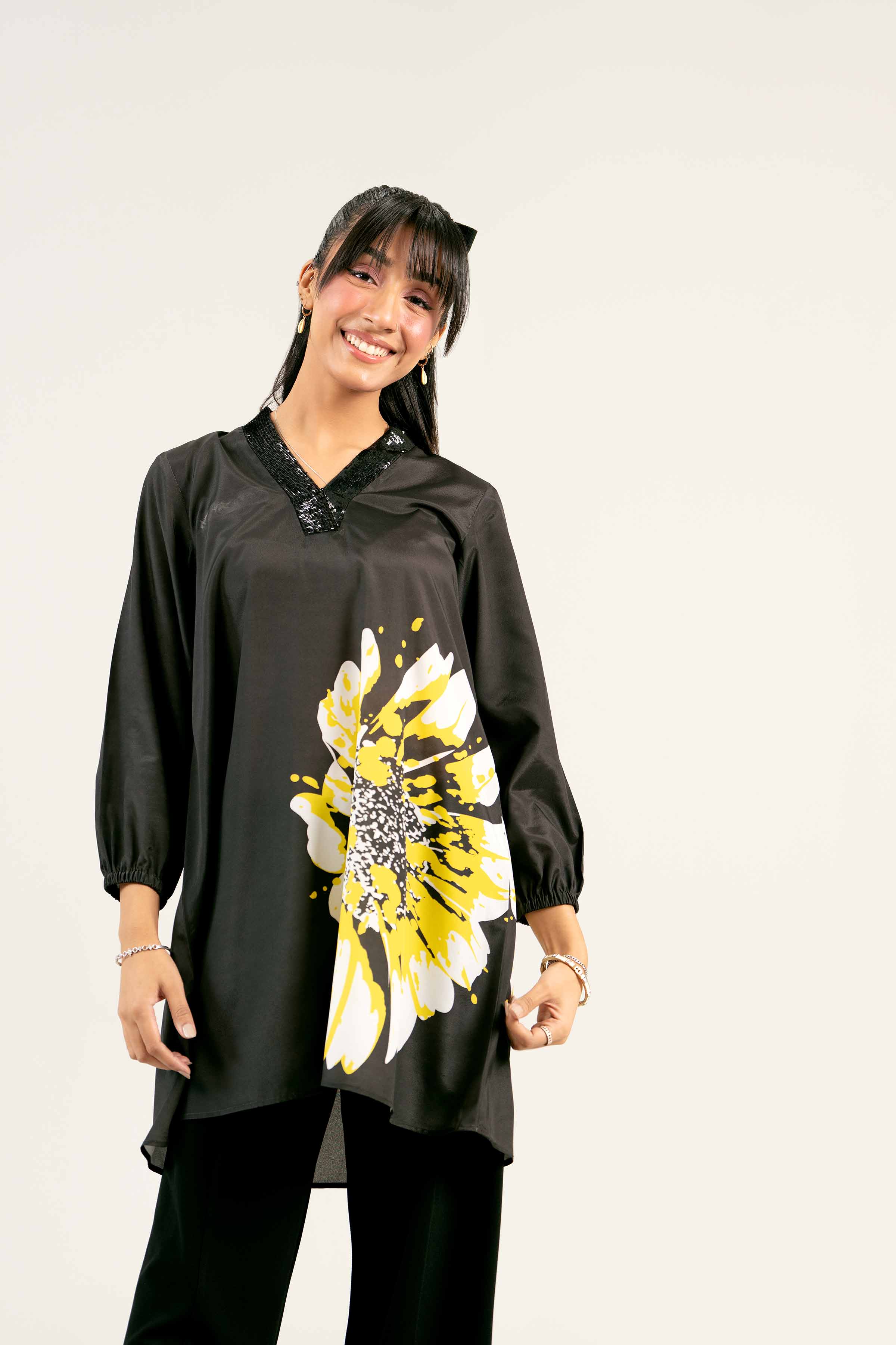 Printed Embroidered Tunic - AS25-30 - Image 5