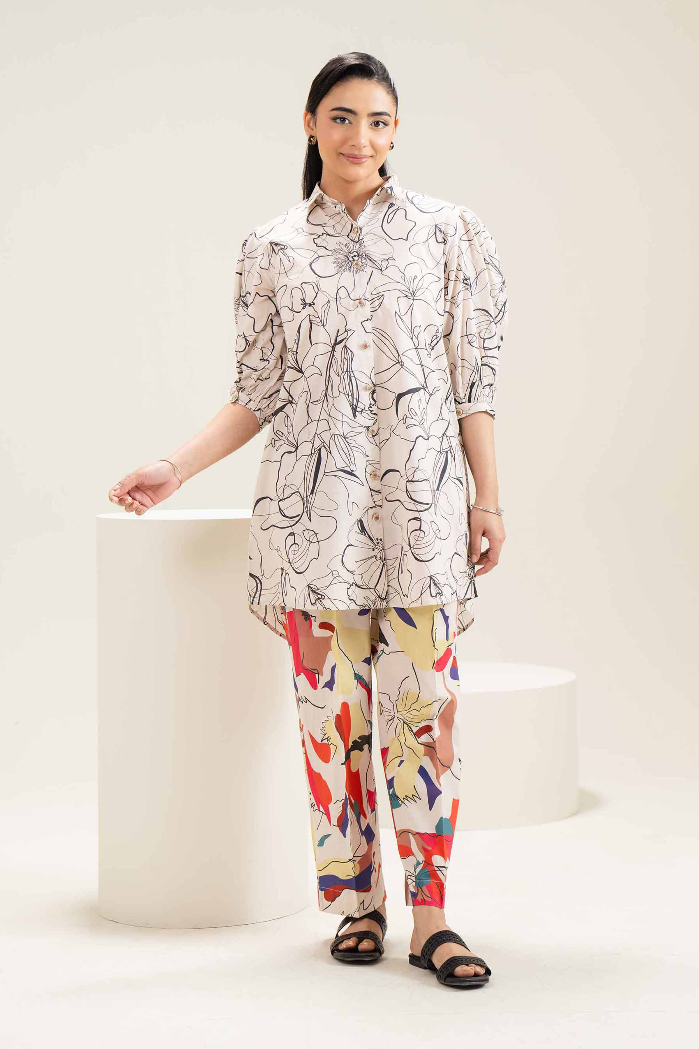2 Piece - Printed Suit - AS25-55 - Image 3