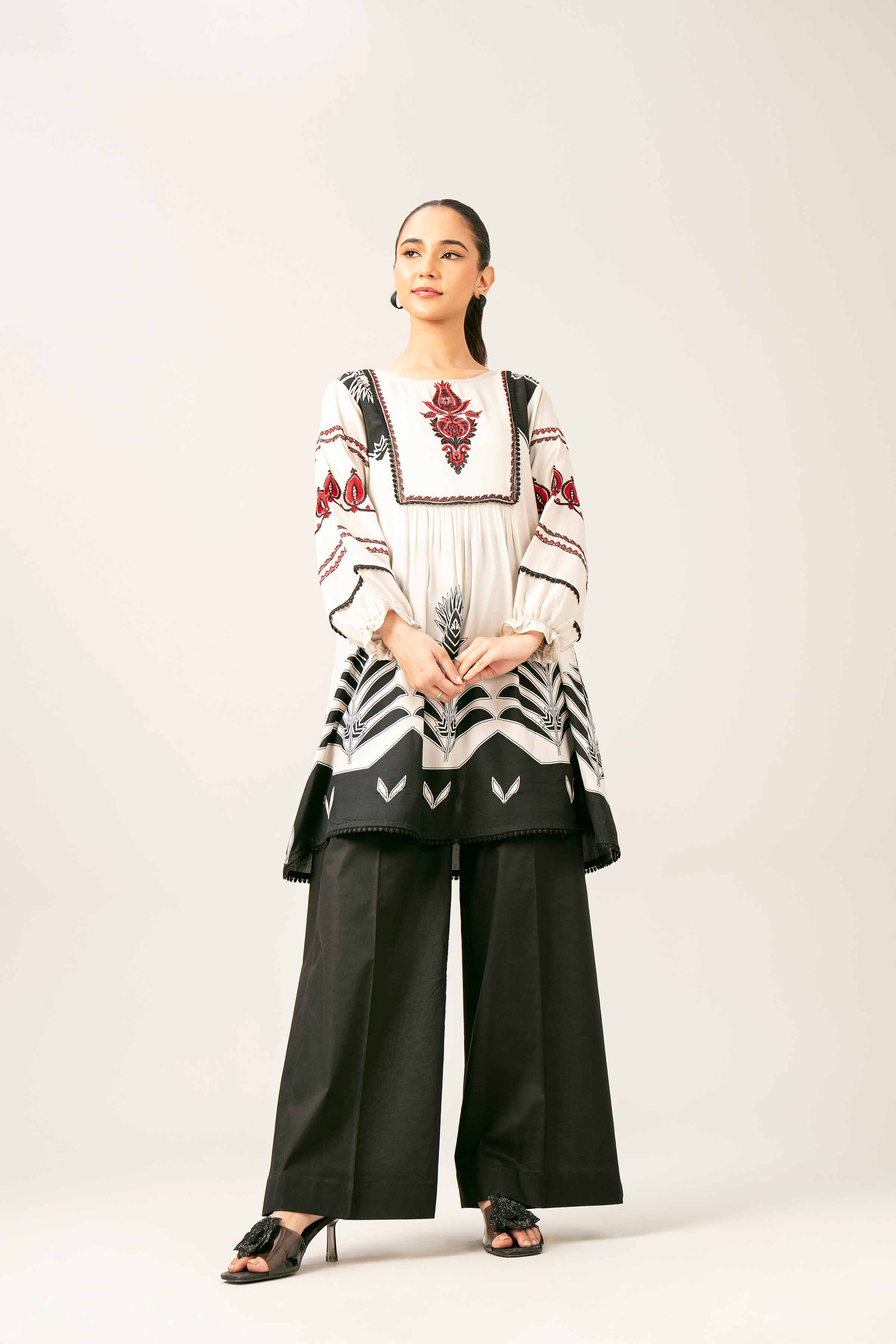 Printed Embroidered Tunic - AS25-68 - Image 4