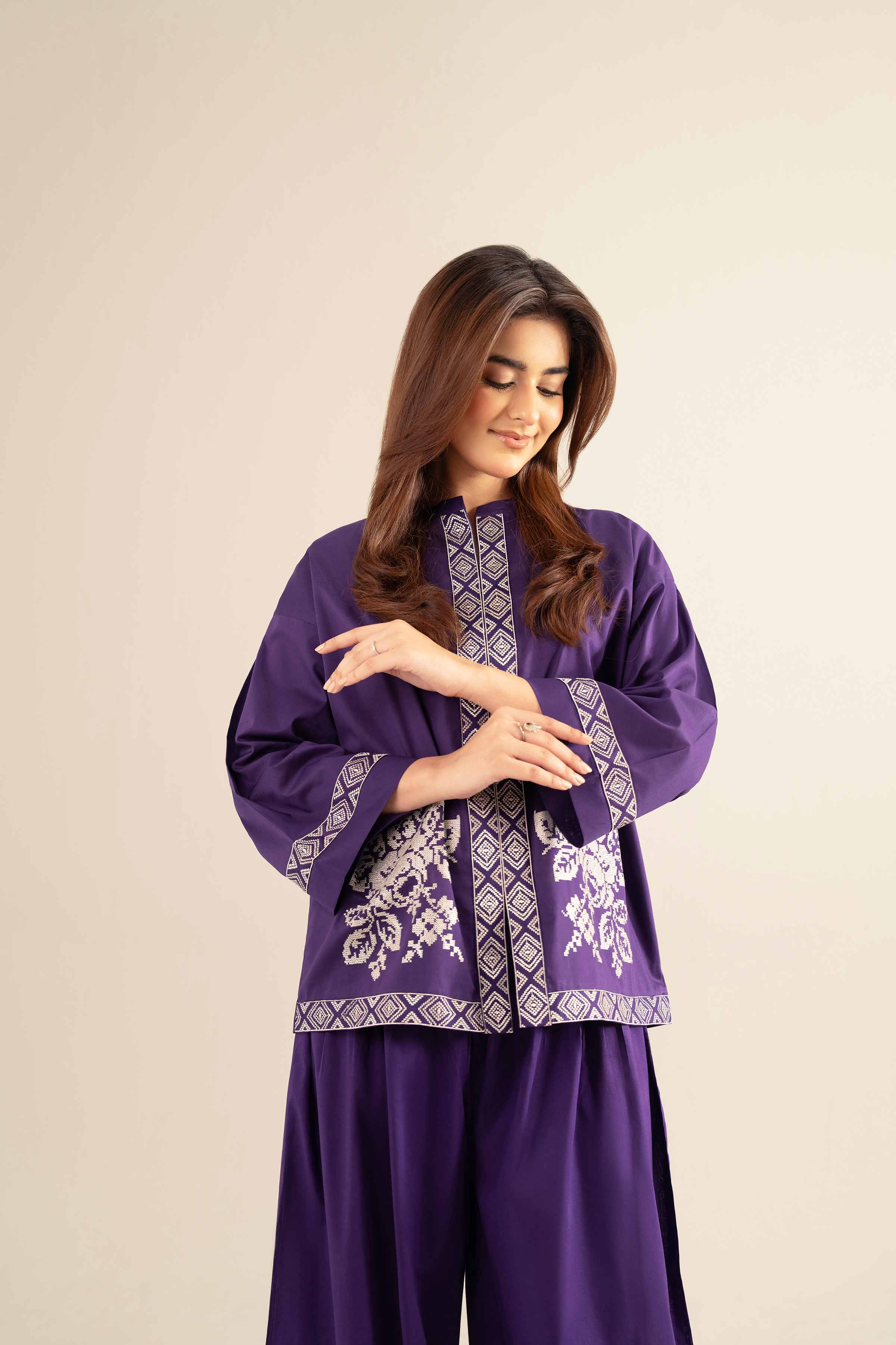 2 Piece - Embroidered Suit - AS25-75 - Image 6