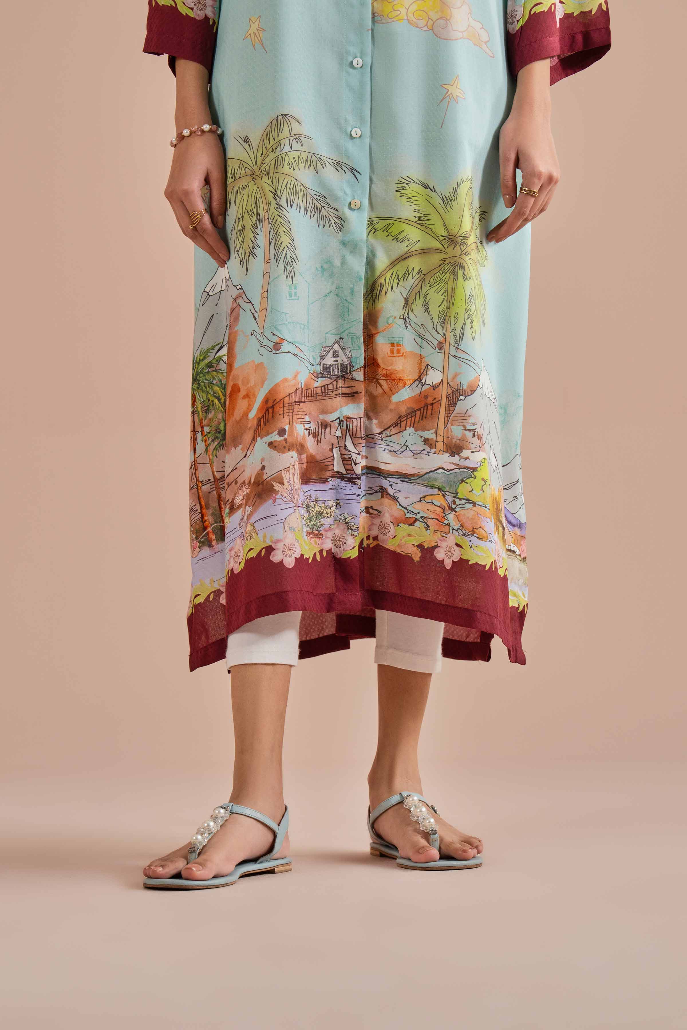 Printed Dress - AS26-14 - Image 8