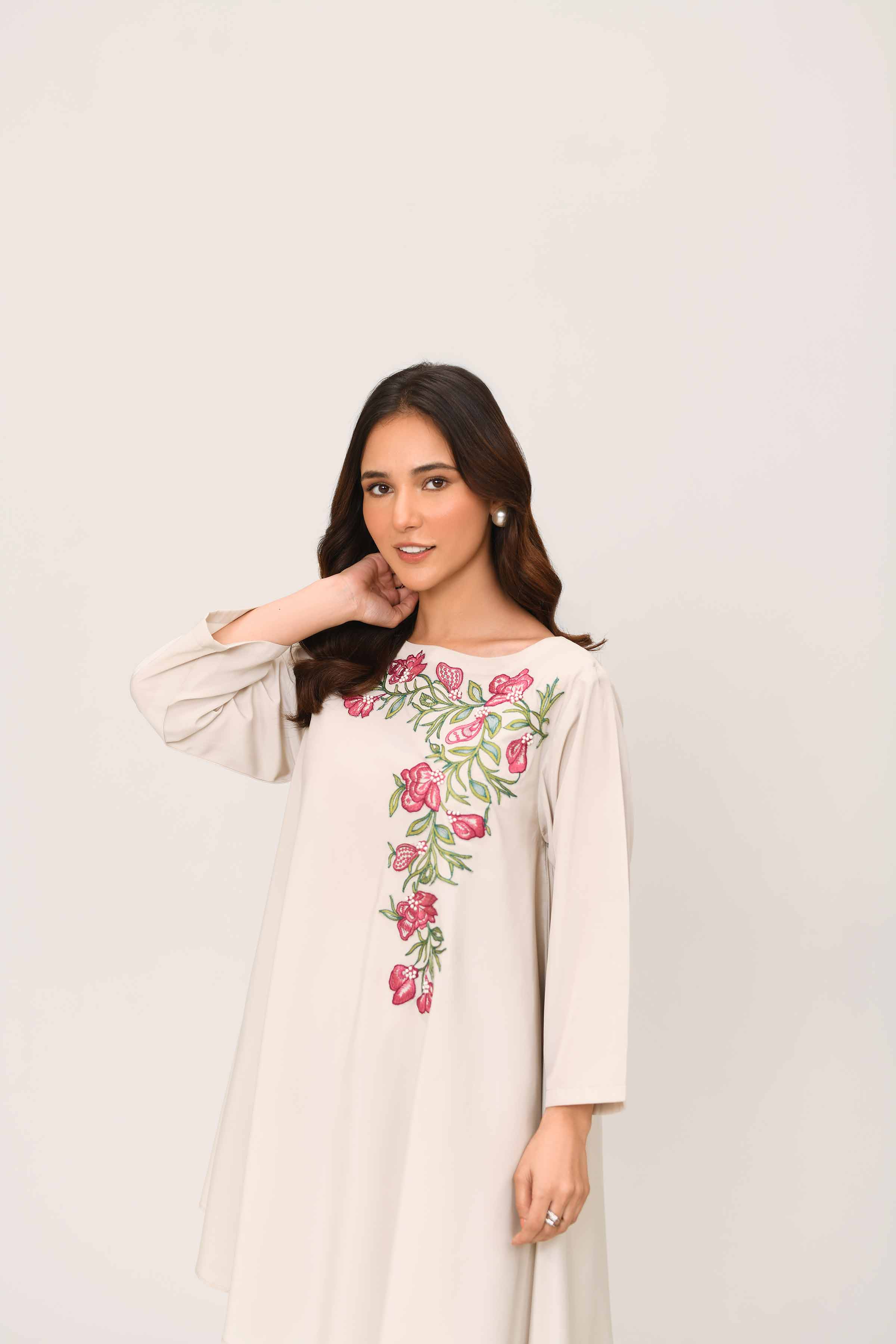 2 Piece - Embroidered Suit - FE25-09 - Image 6