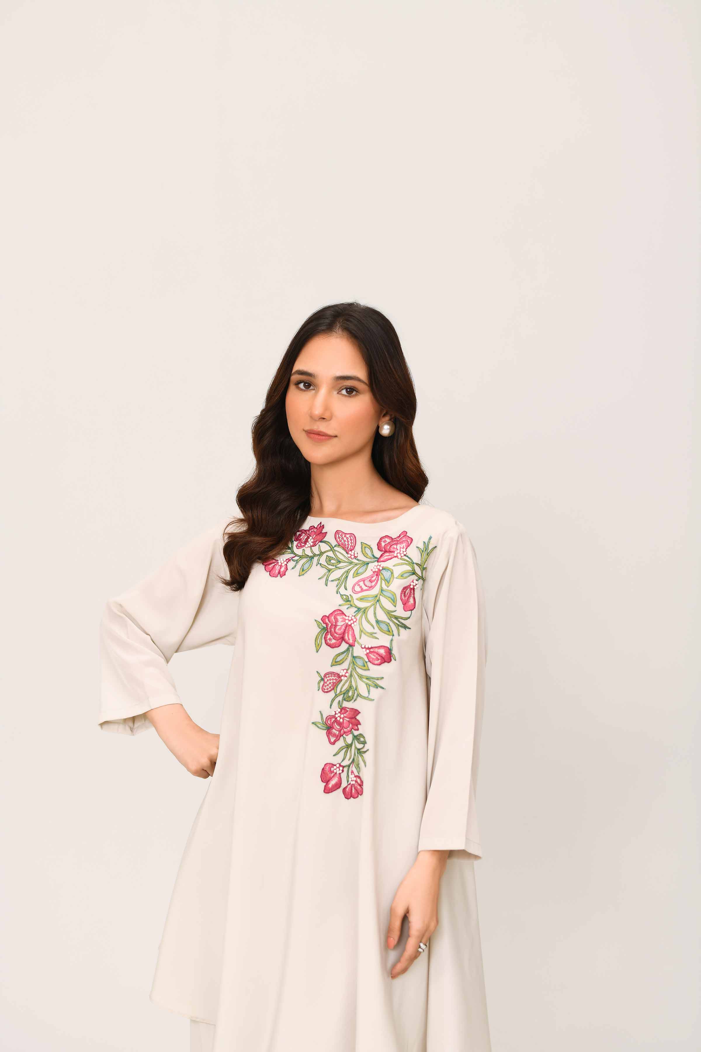 2 Piece - Embroidered Suit - FE25-09 - Image 7