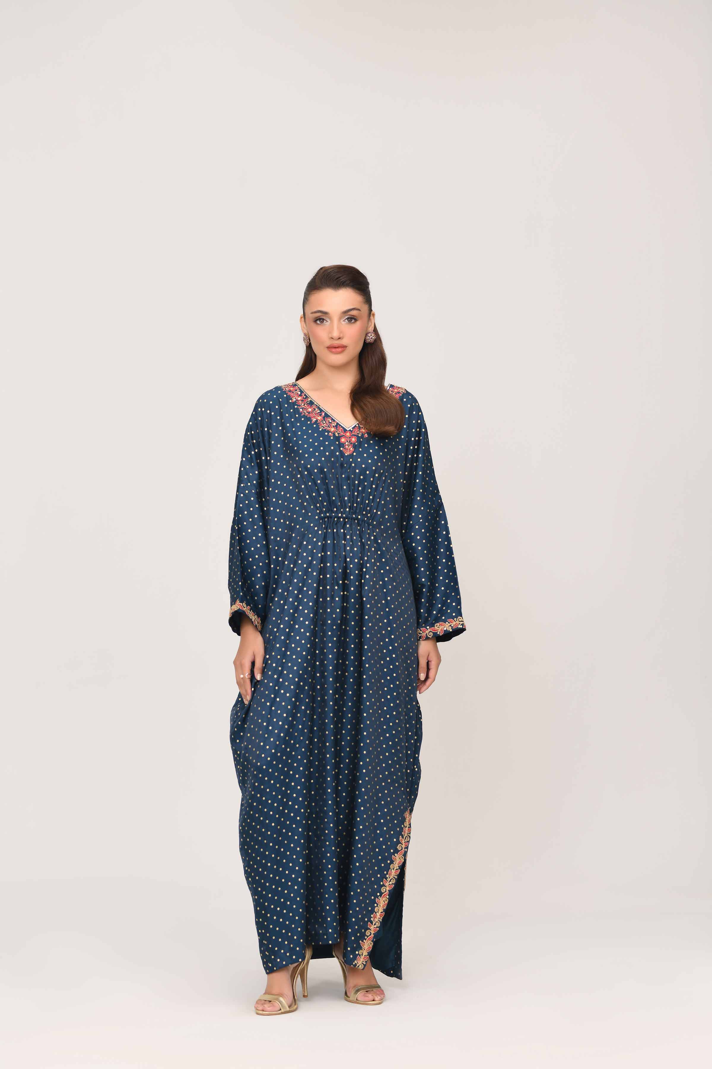 Embroidered Dress - FE25-51 - Image 5