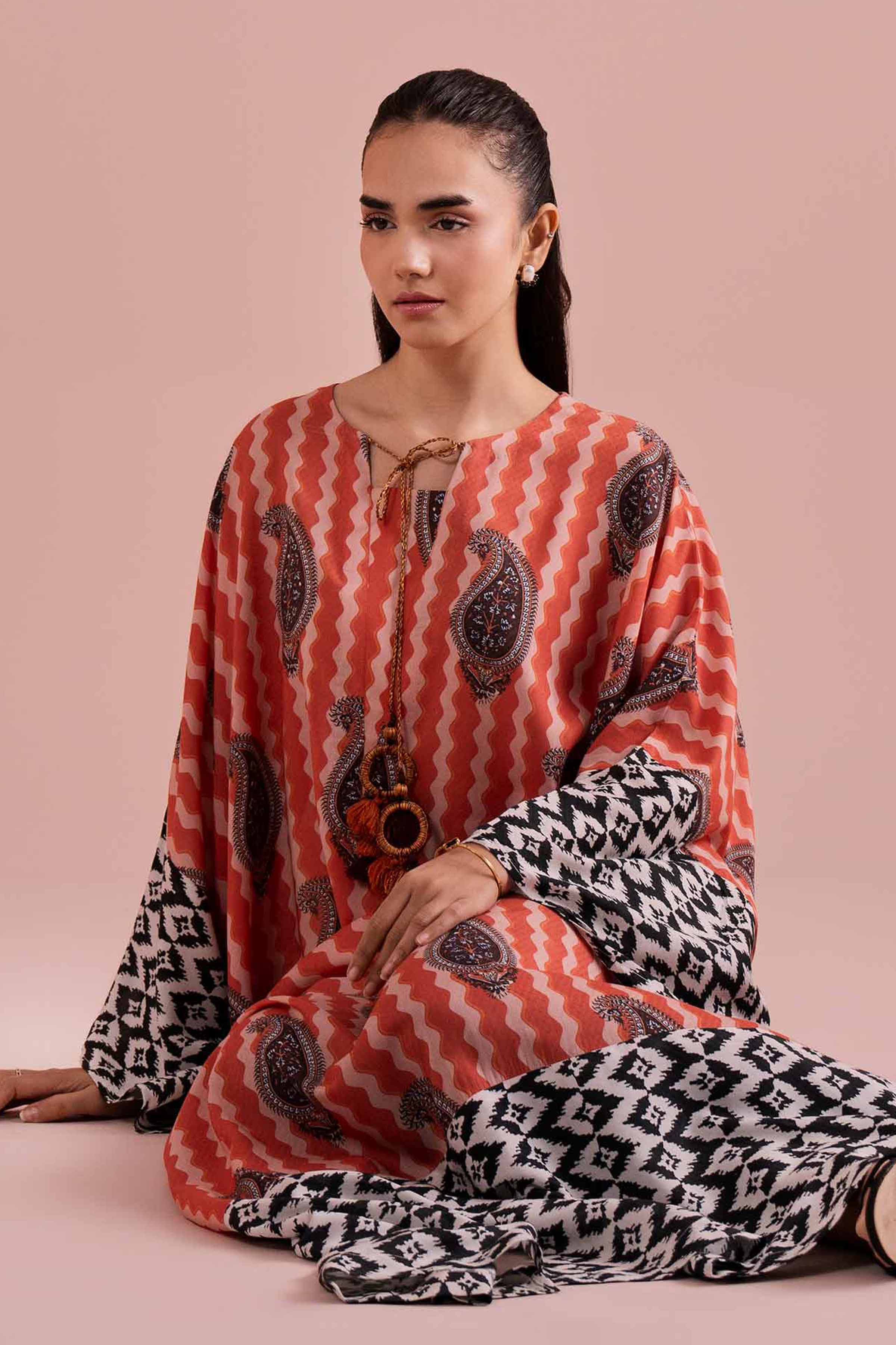 Printed Kaftan - FE26-33 - Image 5