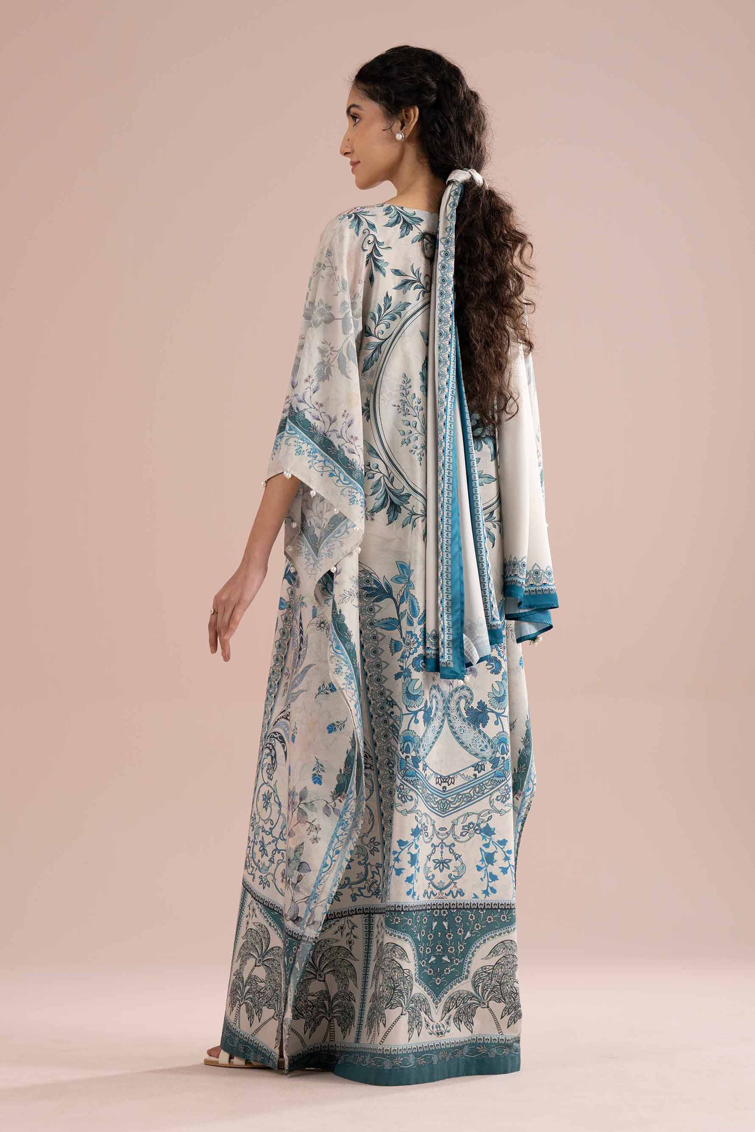 2 Piece - Printed Kaftan - FE26-70 - Image 4