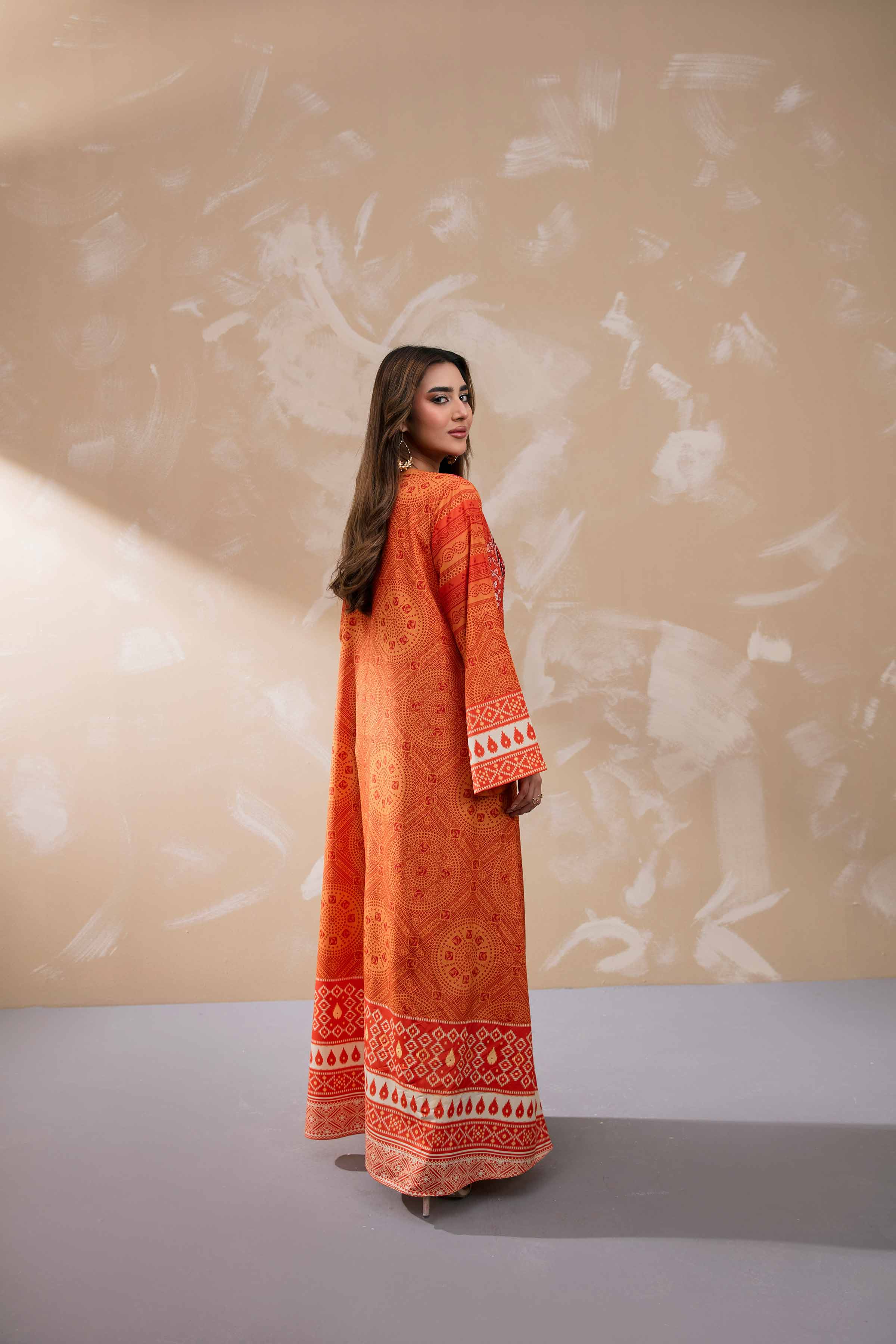 Printed Long Dress - FS24-31 - Image 4