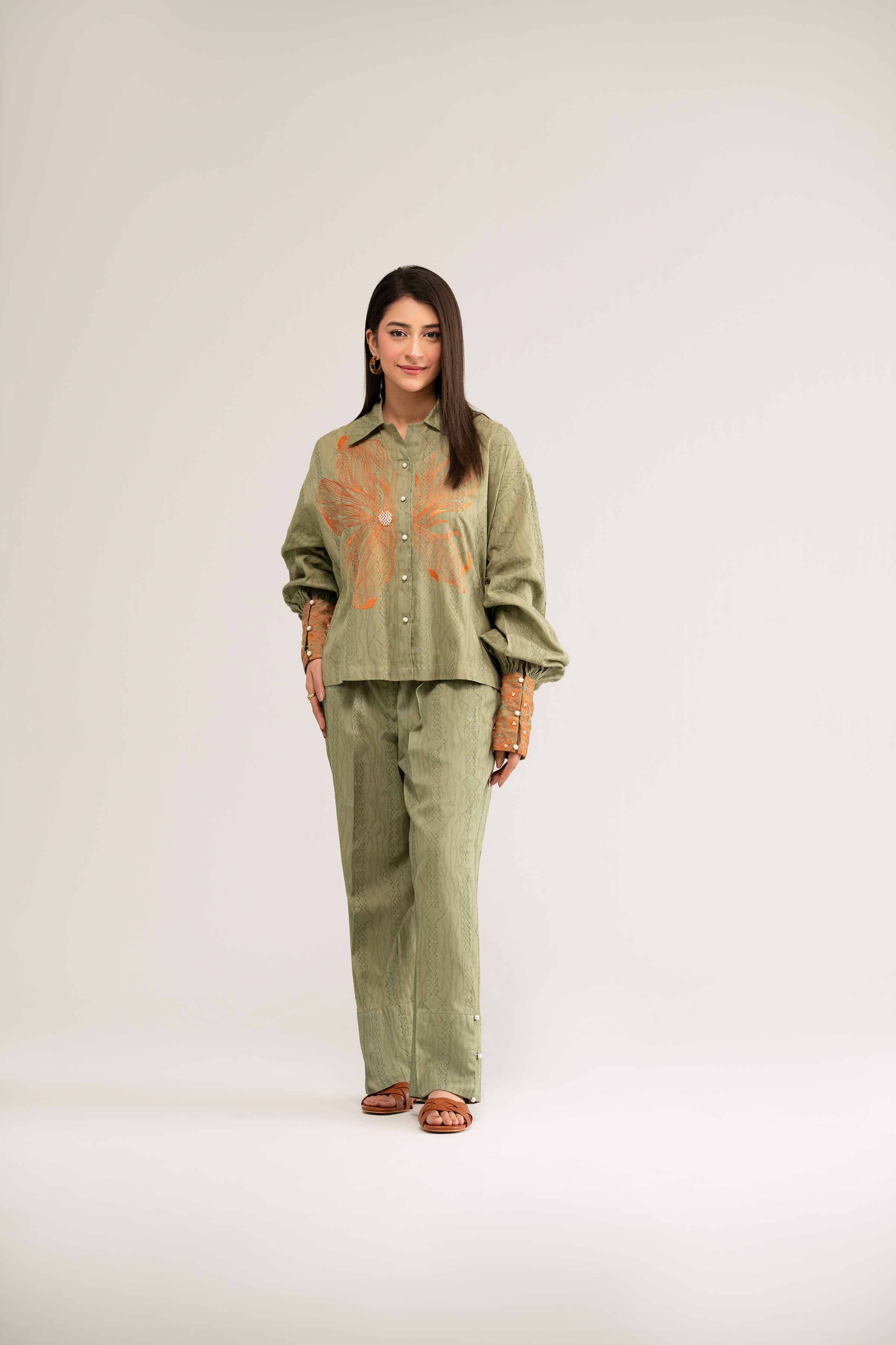 2 Piece - Embroidered Suit - FS25-13 - Image 4