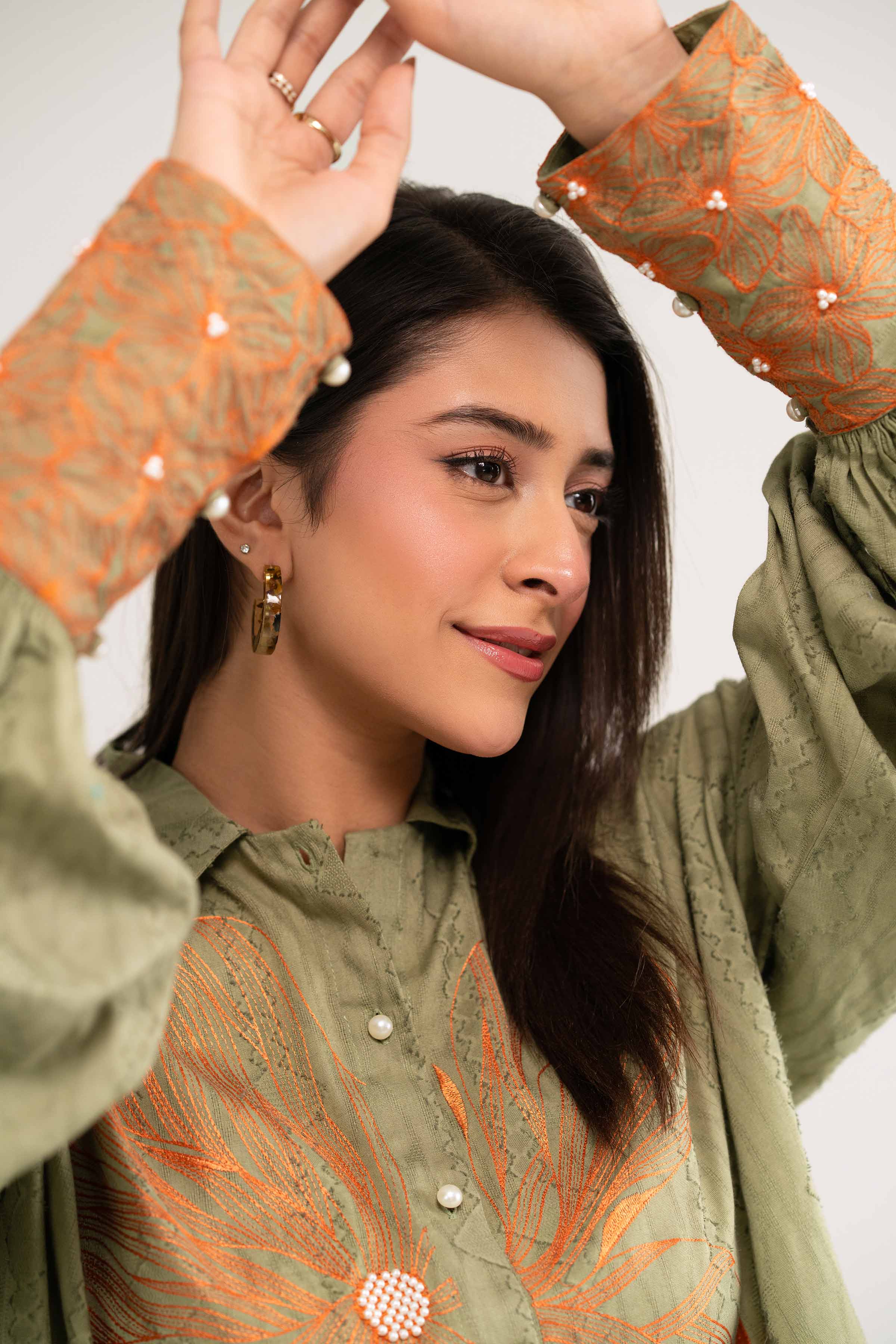 2 Piece - Embroidered Suit - FS25-13 - Image 7