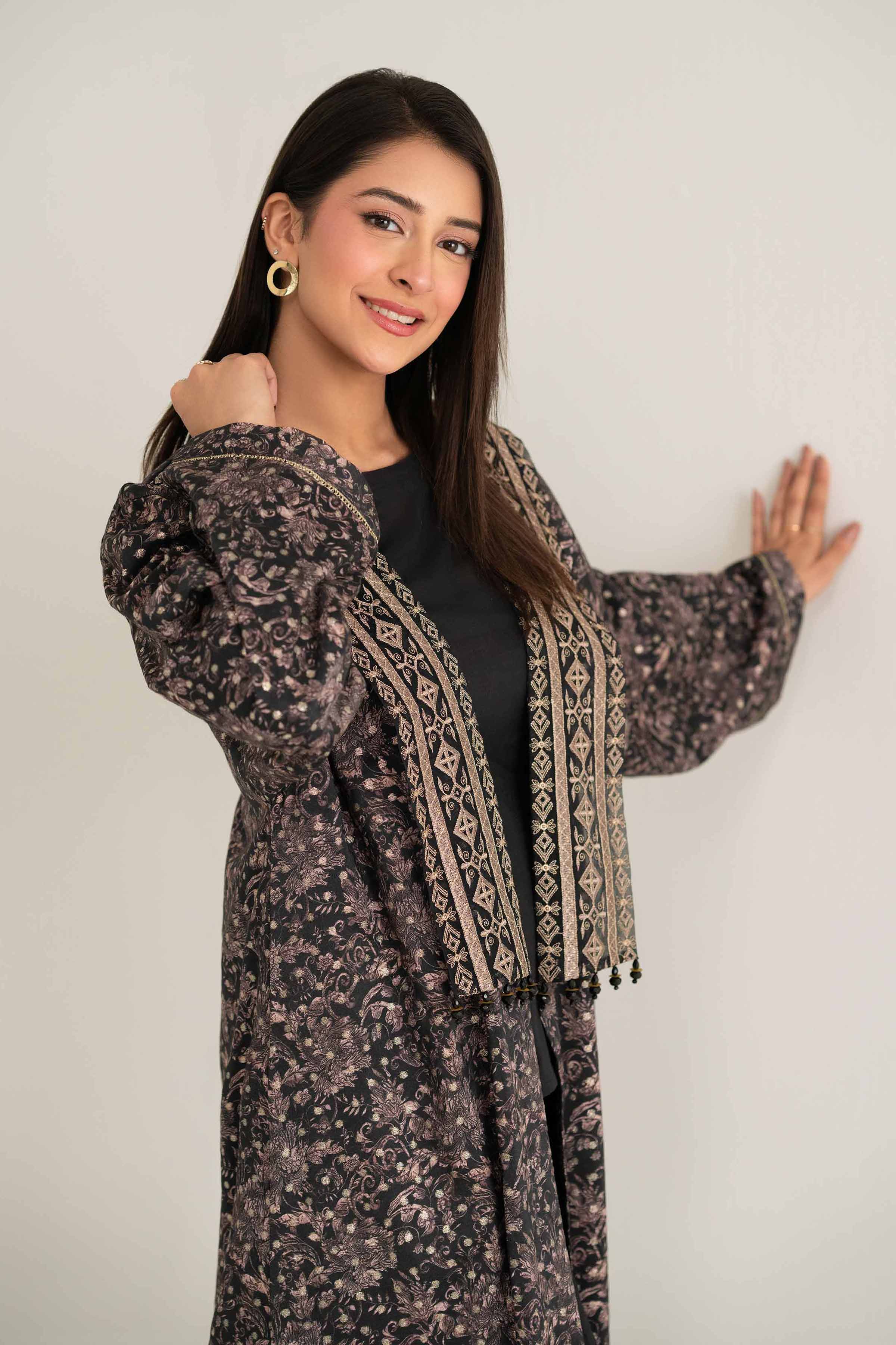 Printed Embroidered Gown - FS25-18 - Image 2