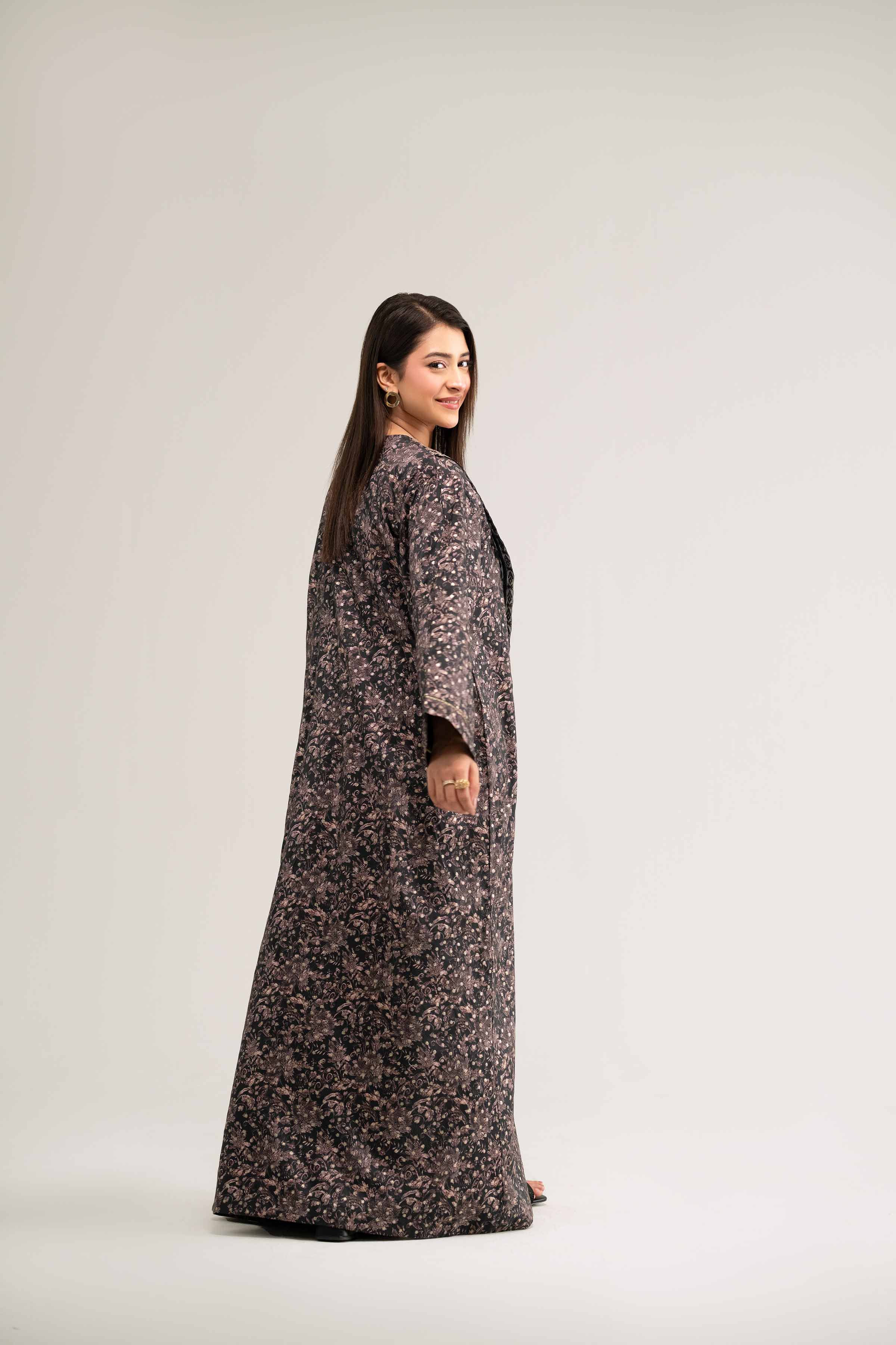 Printed Embroidered Gown - FS25-18 - Image 3