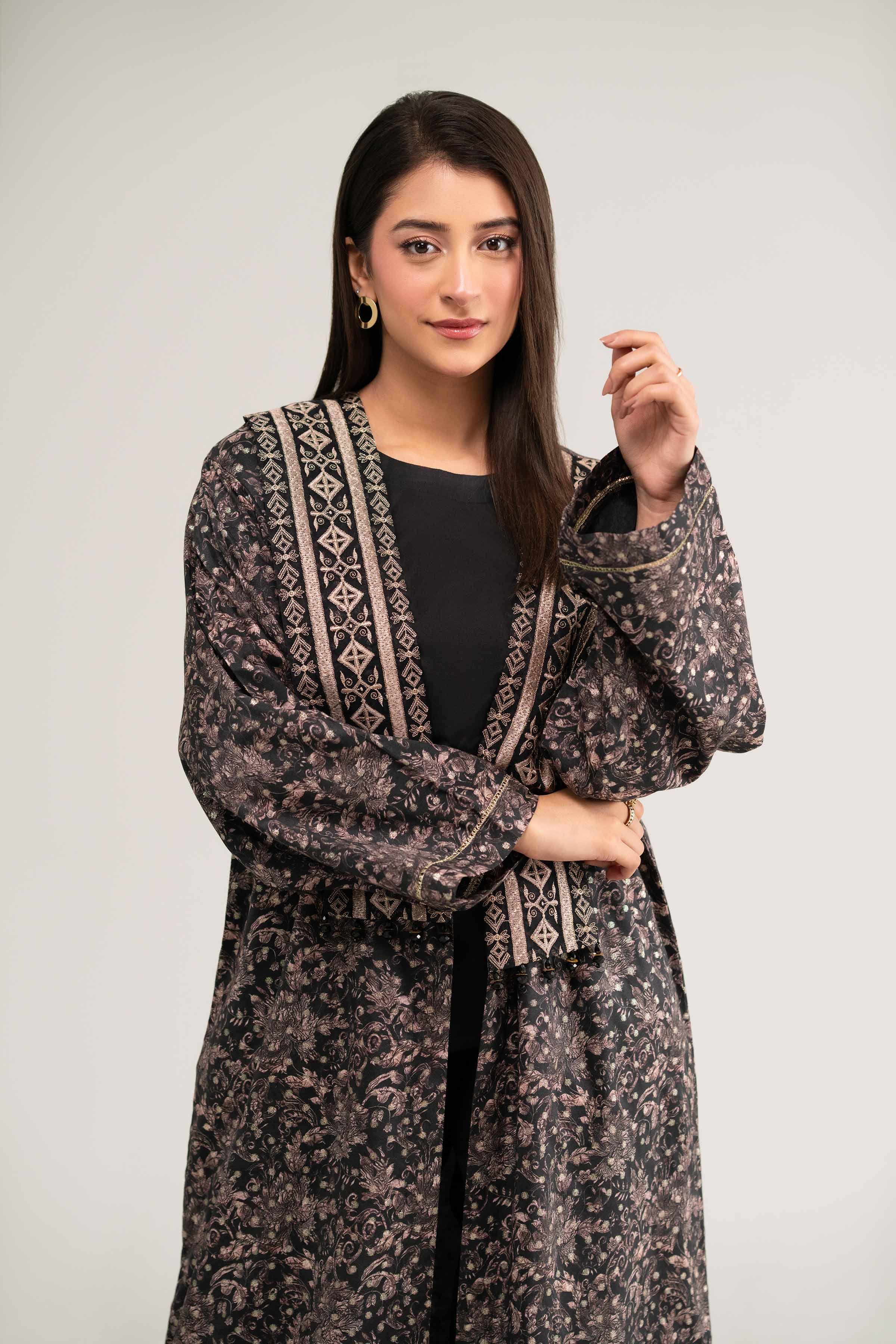 Printed Embroidered Gown - FS25-18 - Image 4