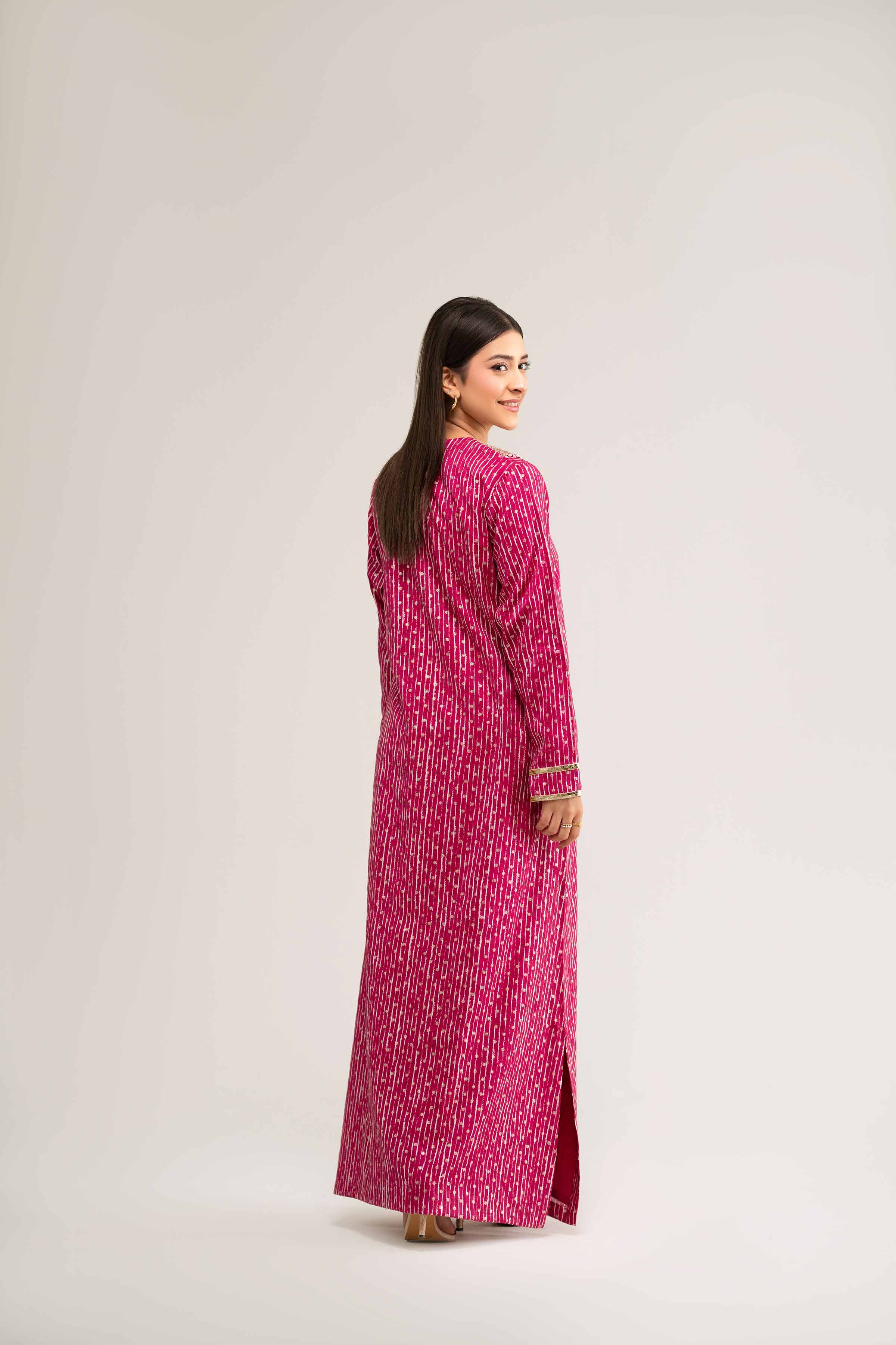 Printed Embroidered Shirt - FS25-24 - Image 3
