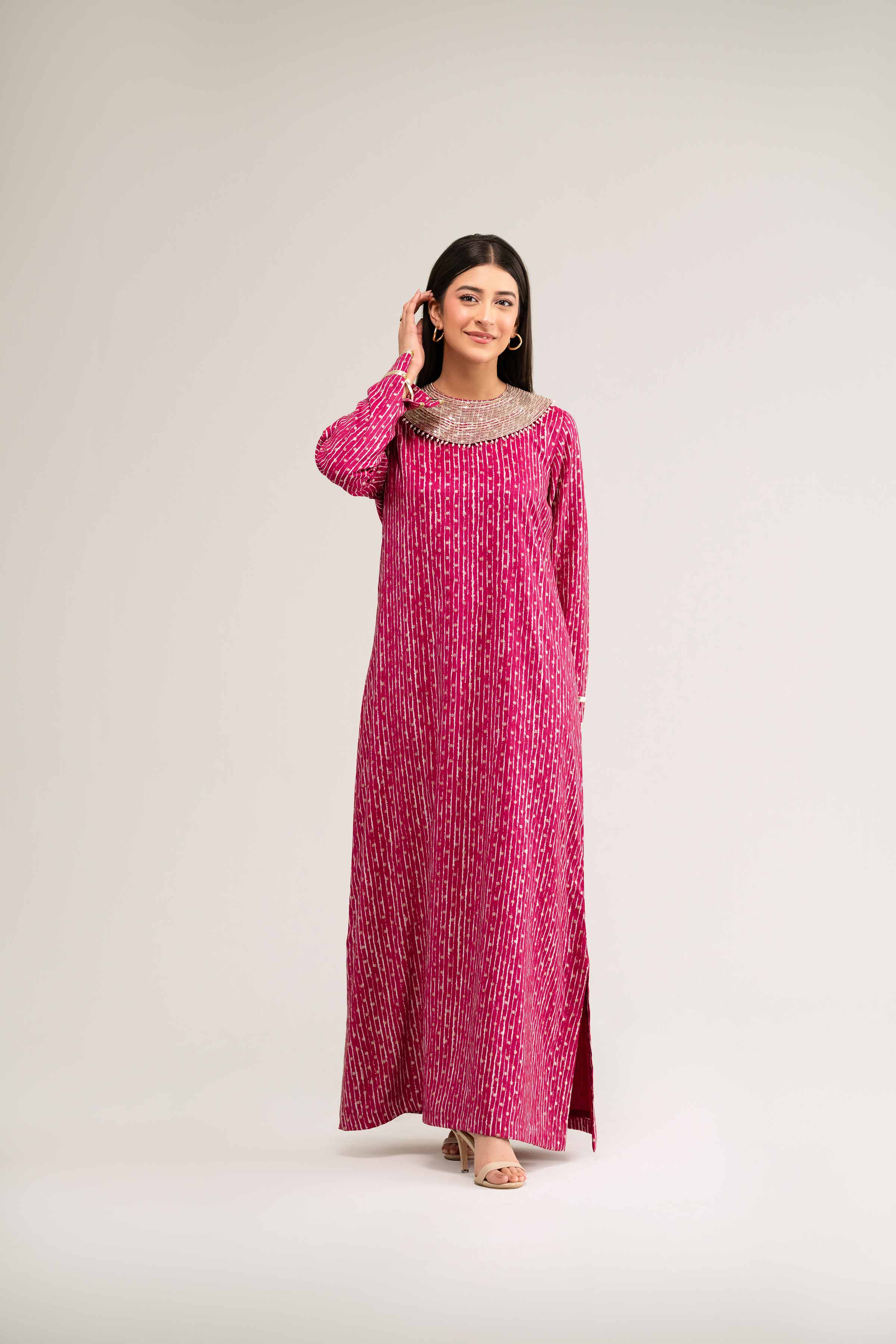 Printed Embroidered Shirt - FS25-24 - Image 4