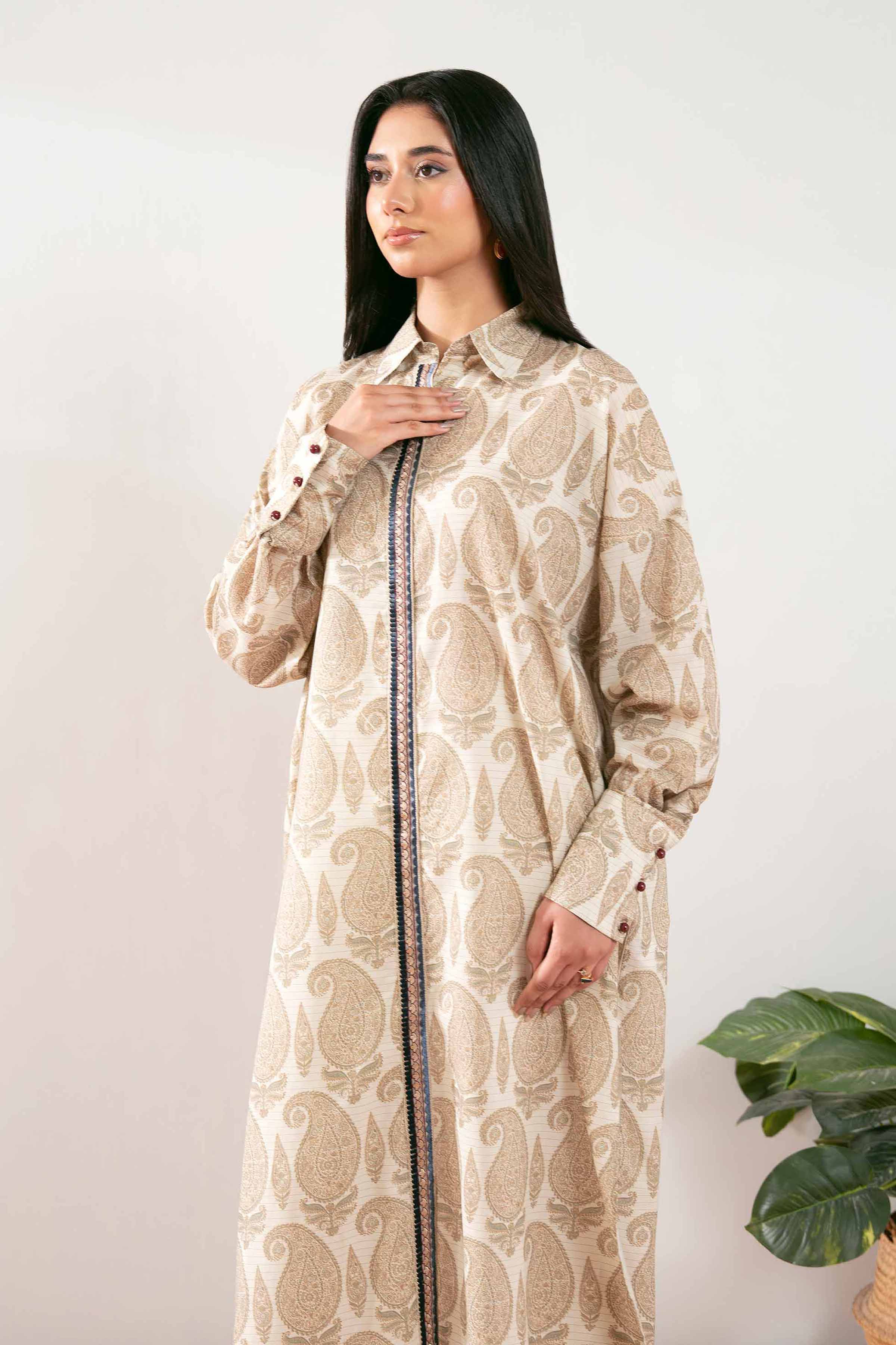 Printed Embroidered Shirt - FS25-35 - Image 2