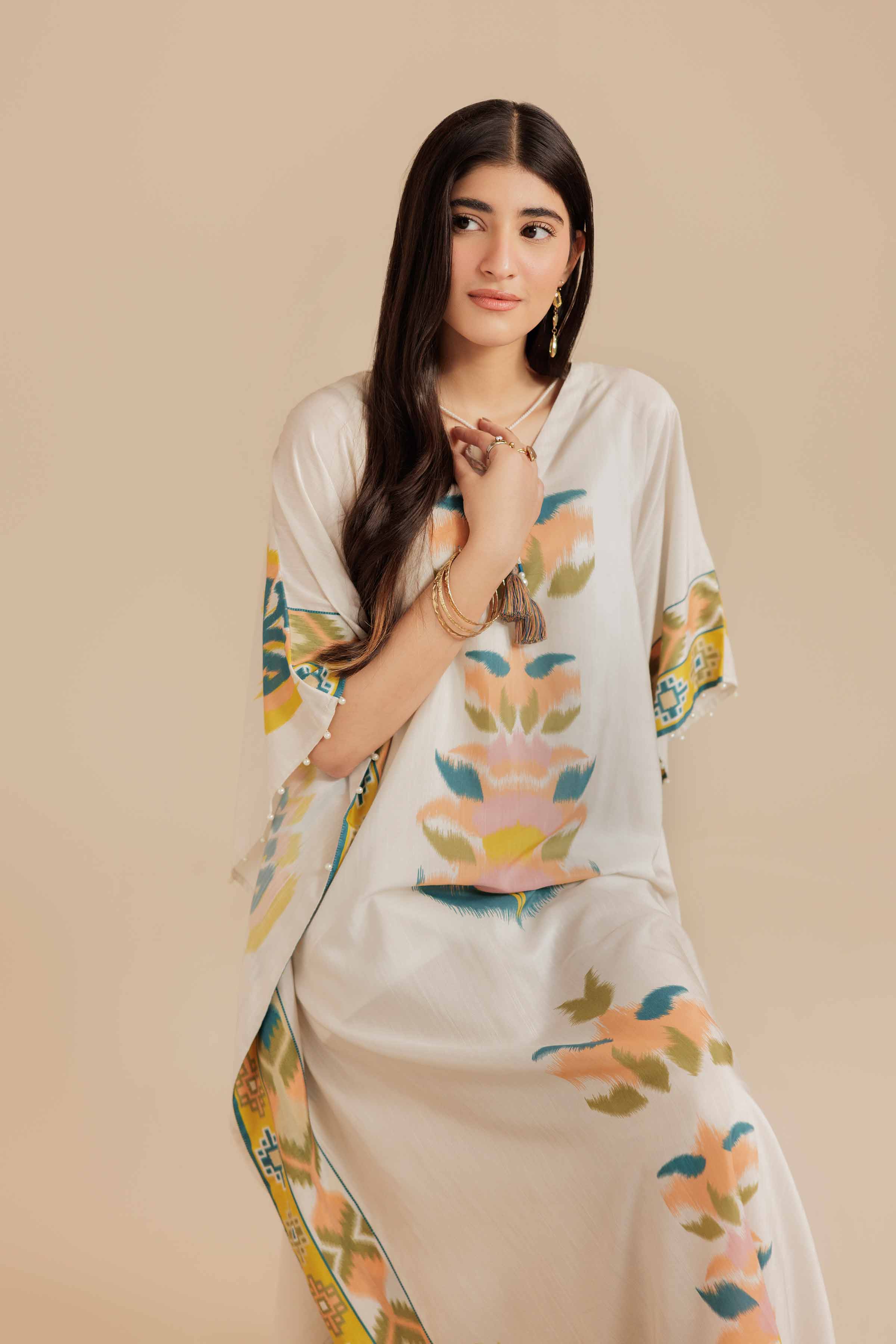 Printed Kaftan - FS25-54 - Image 5