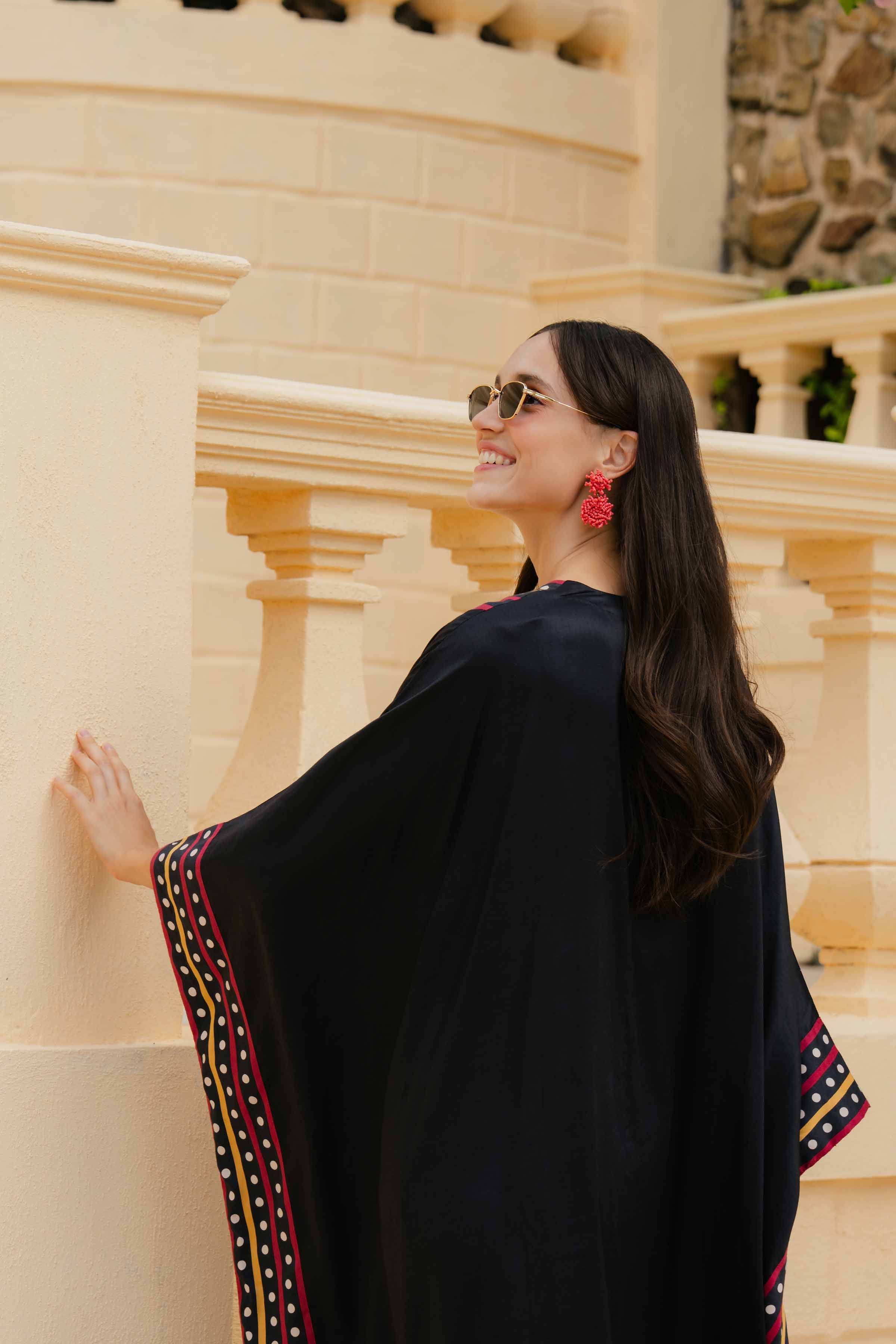 Printed Embroidered Kaftan - FW24-52 - Image 3
