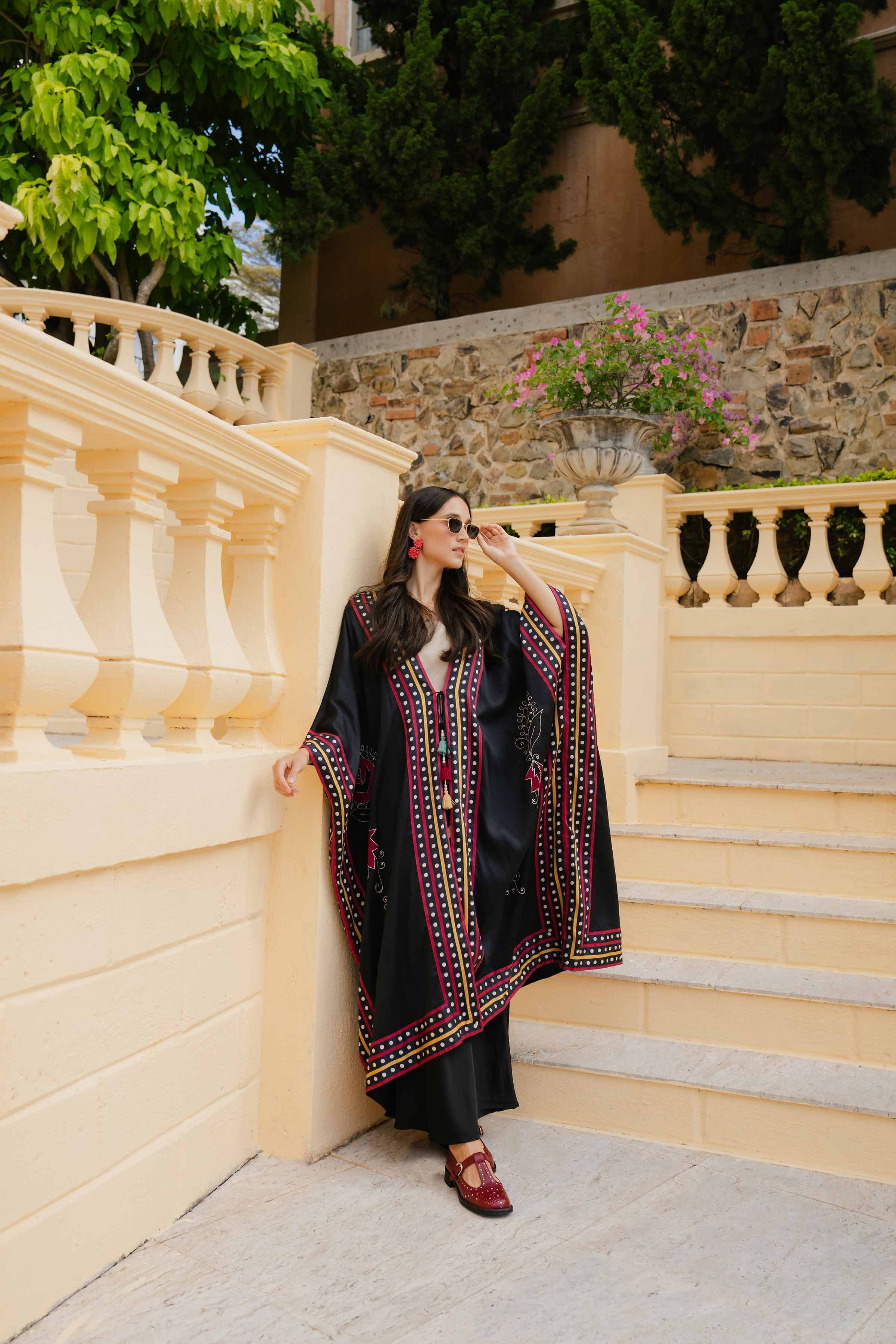 Printed Embroidered Kaftan - FW24-52 - Image 4