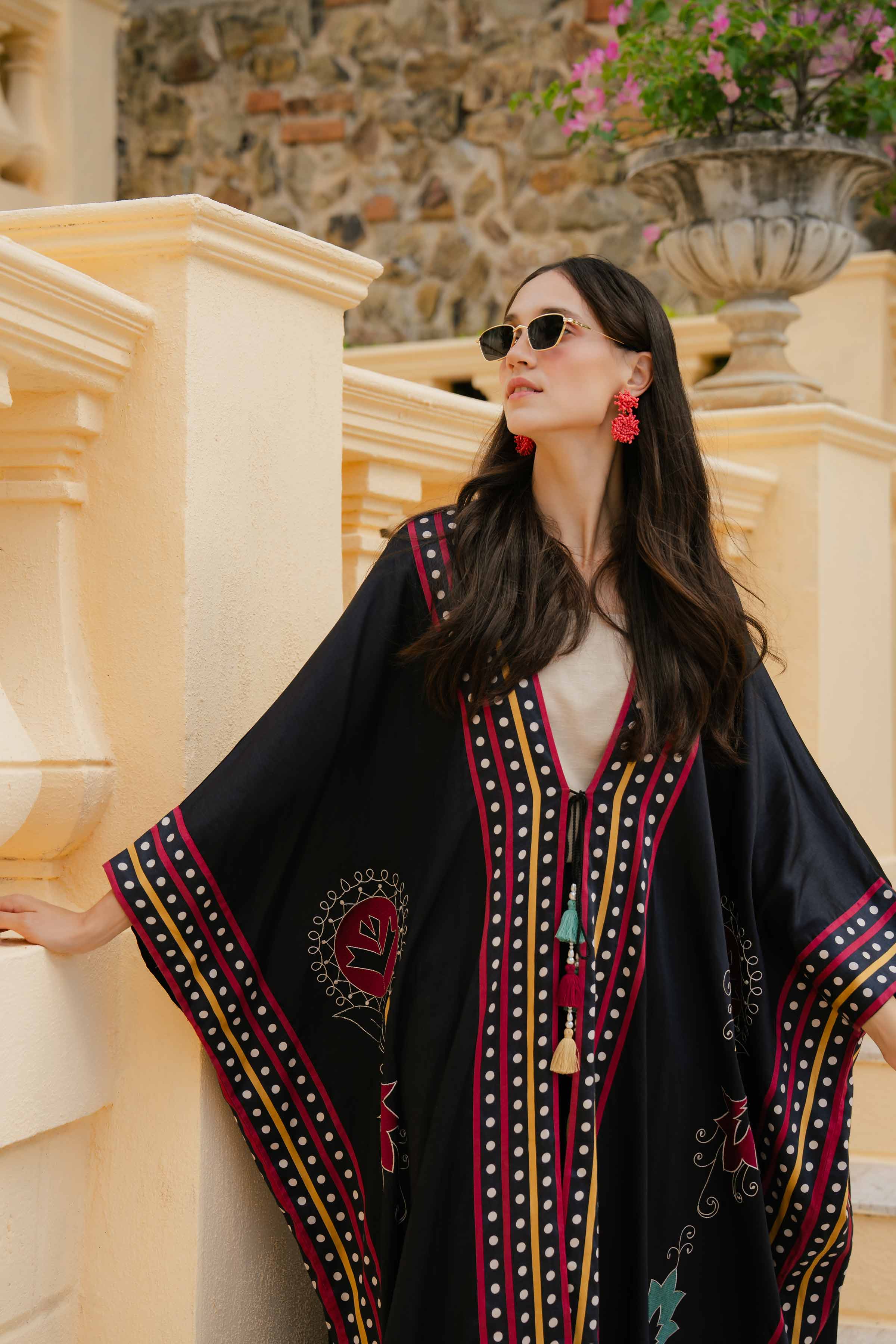 Printed Embroidered Kaftan - FW24-52 - Image 5