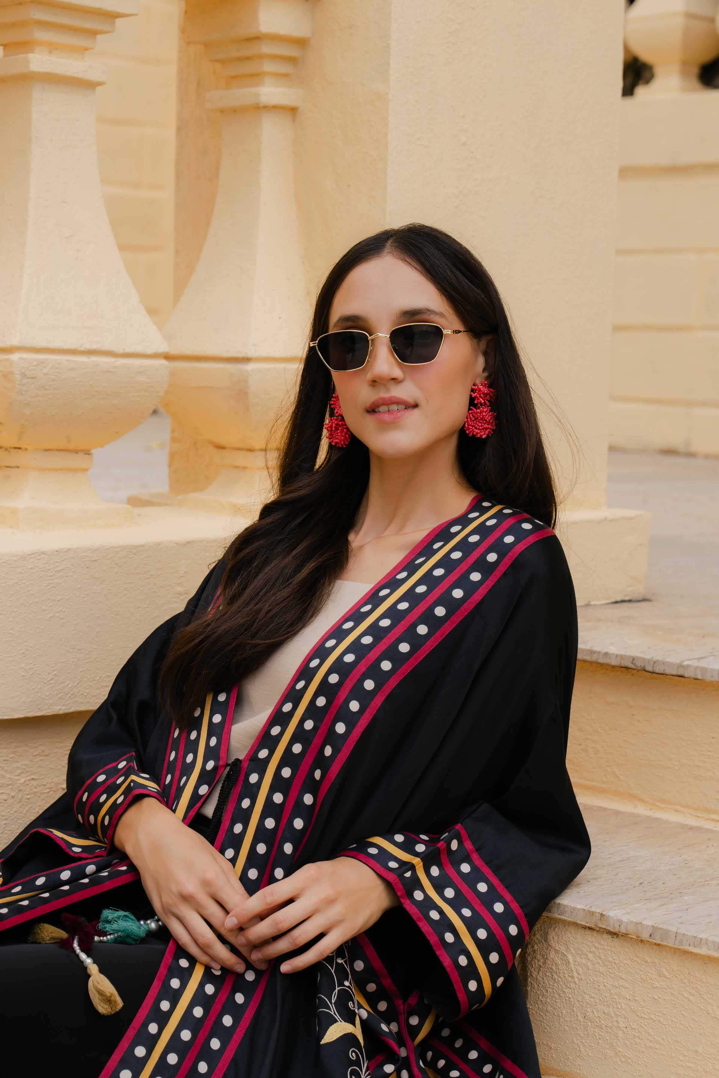Printed Embroidered Kaftan - FW24-52 - Image 6