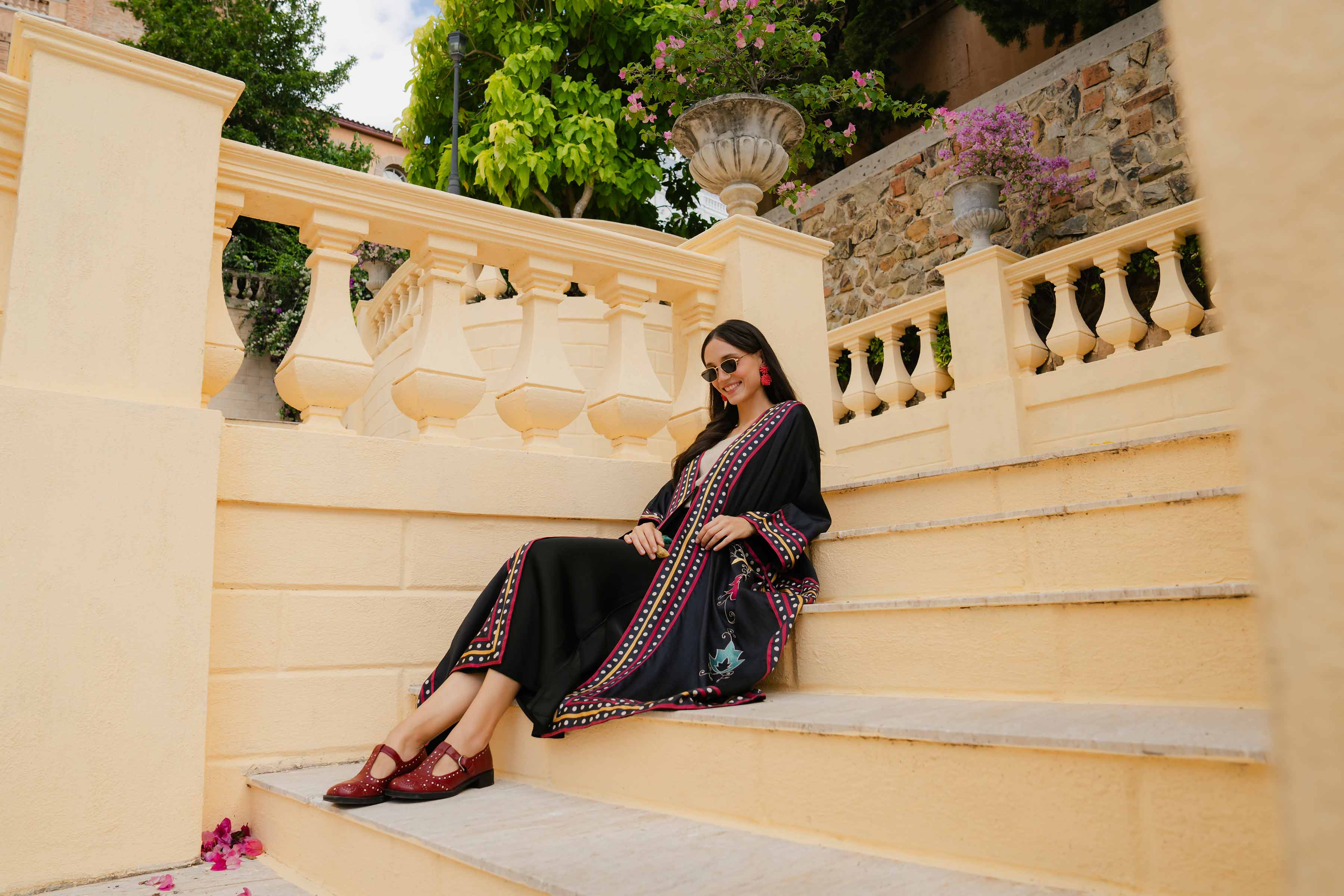 Printed Embroidered Kaftan - FW24-52 - Image 7