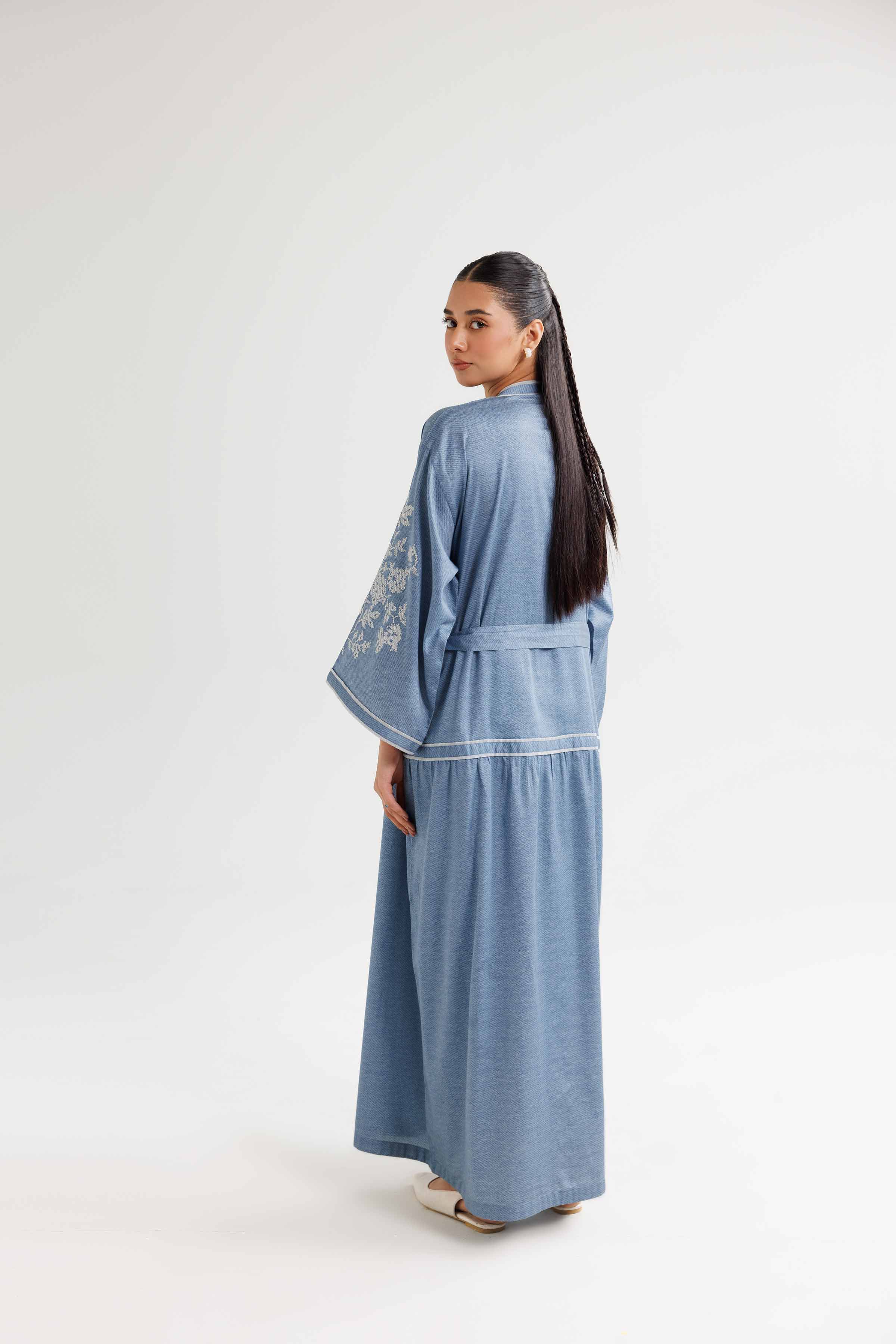 Printed Embroidered Dress - FW24-59 - Image 3