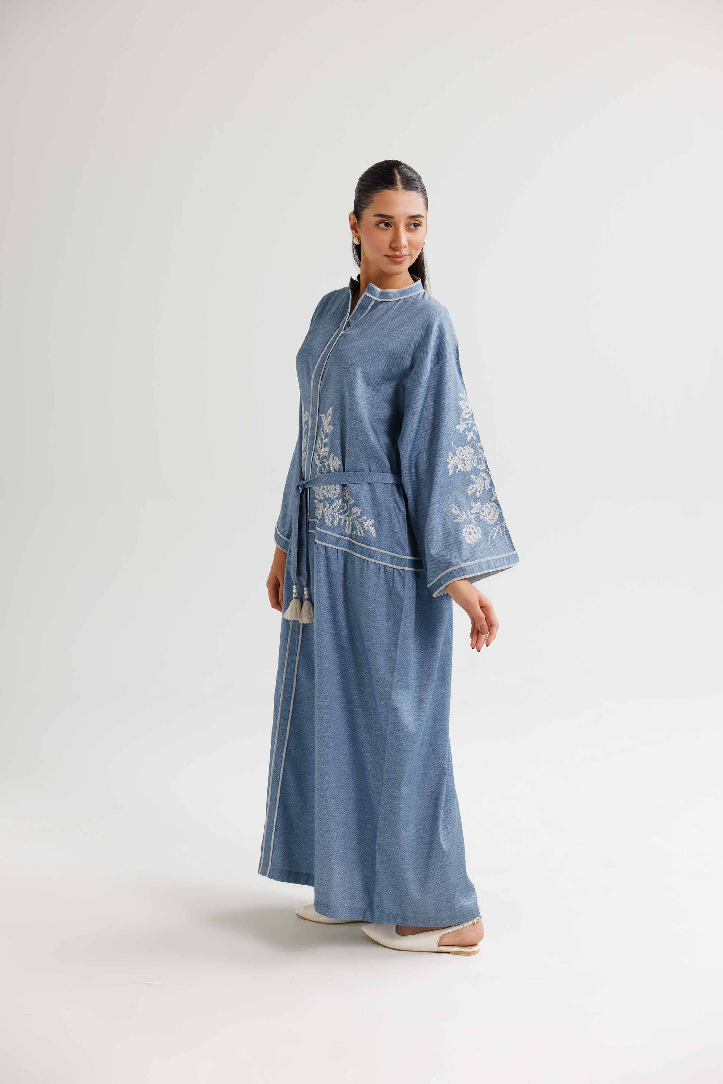 Printed Embroidered Dress - FW24-59 - Image 4