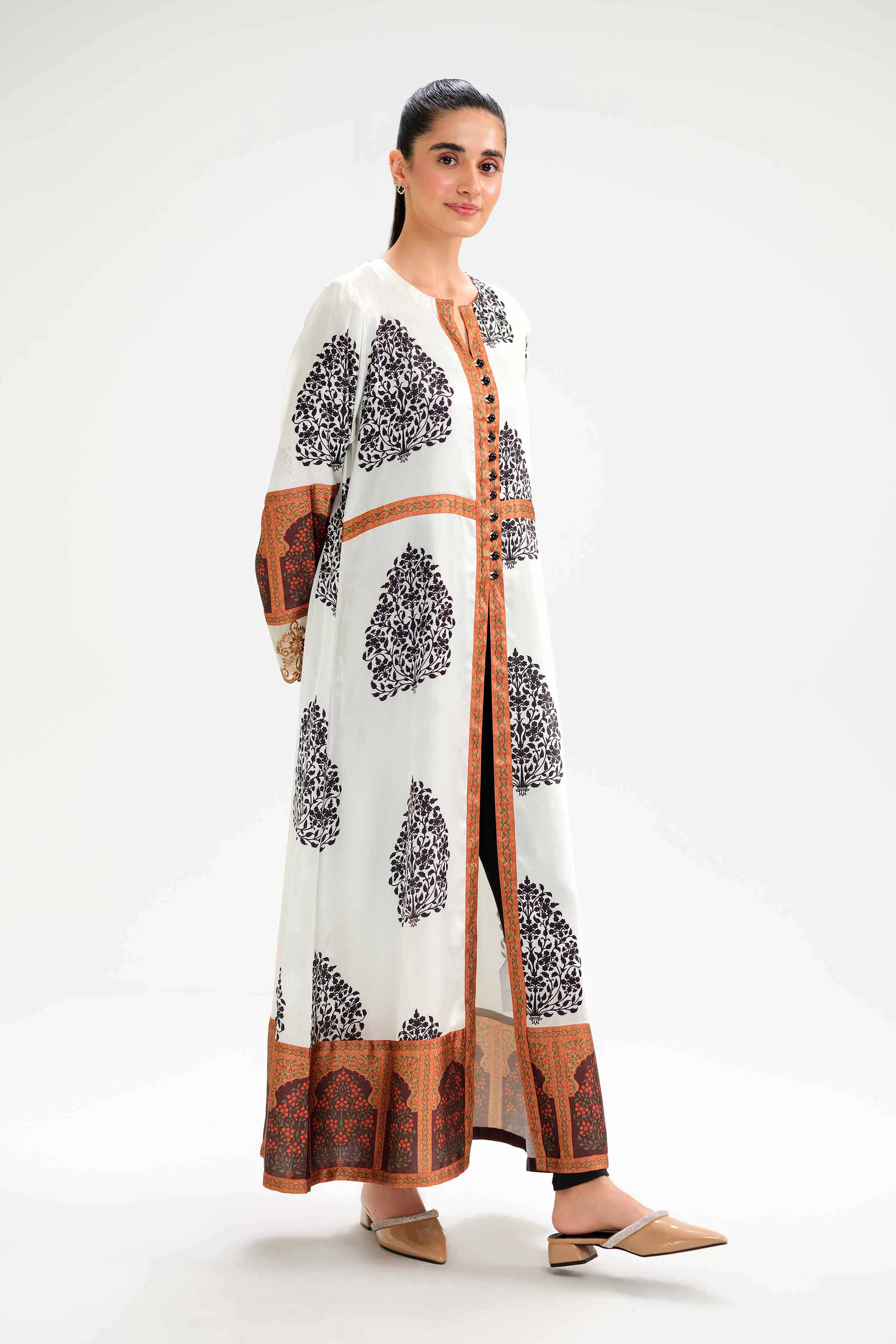 Printed Embroidered Dress - FW24-75