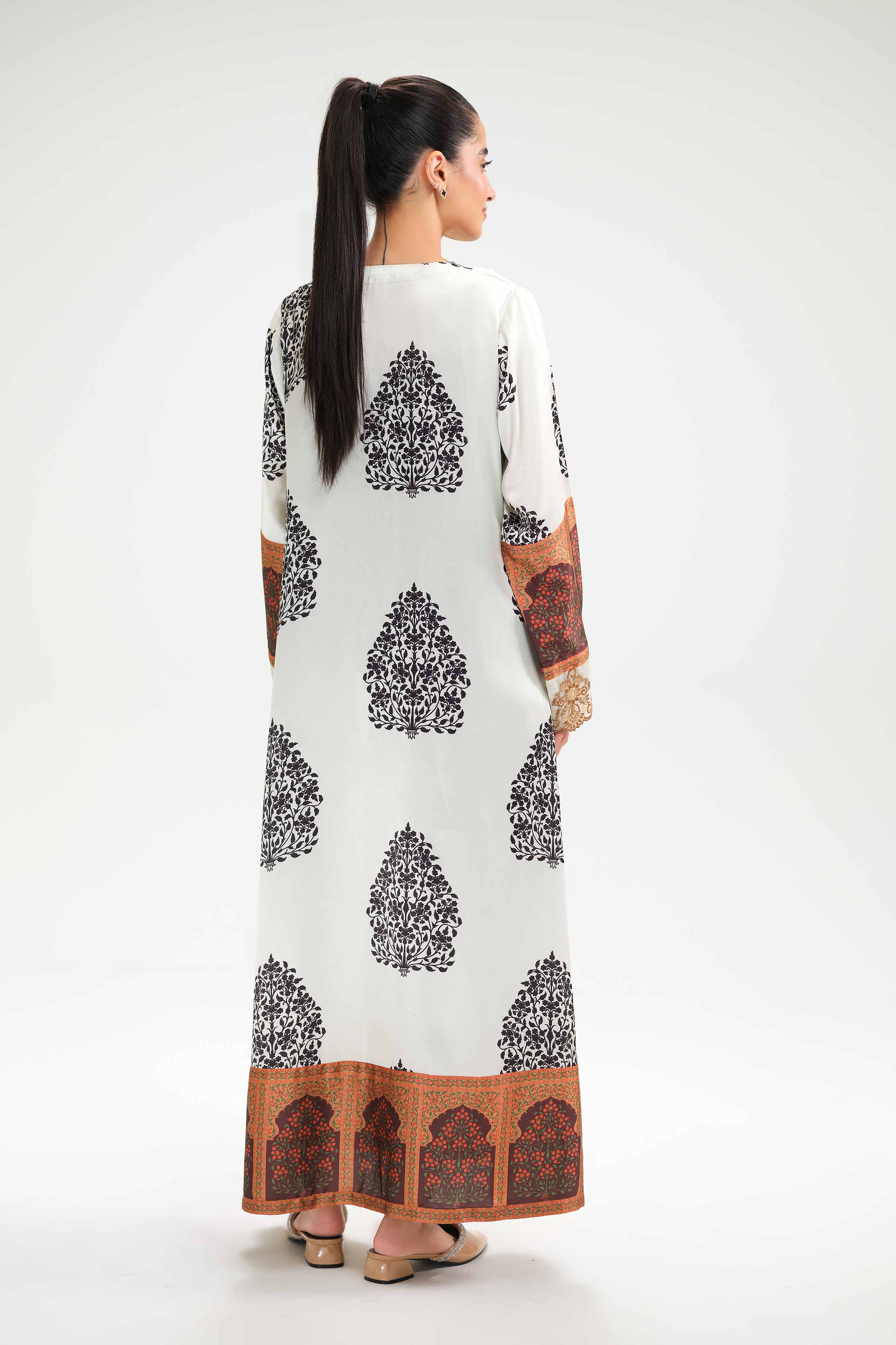 Printed Embroidered Dress - FW24-75 - Image 3