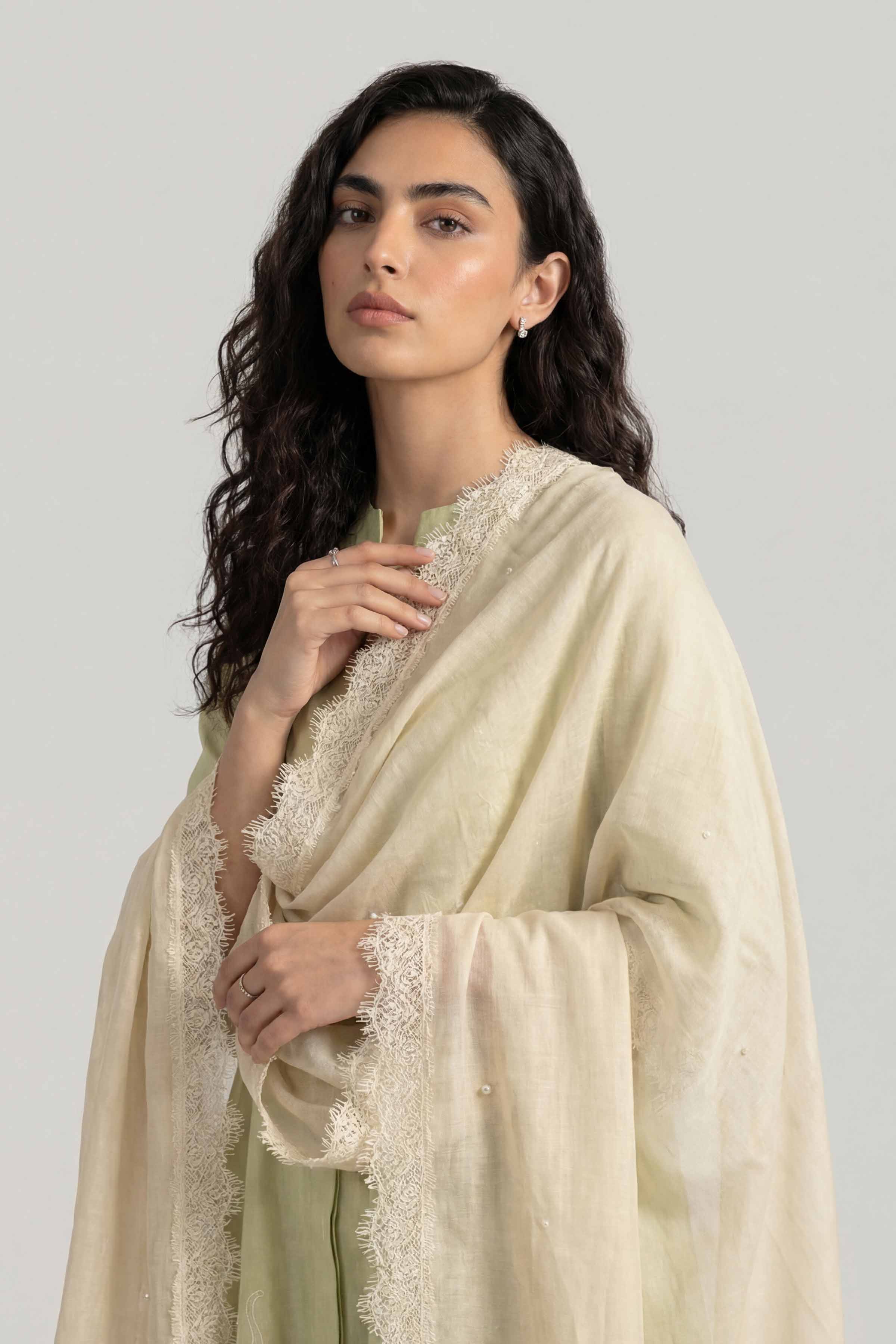 Beige Women Scarf-447912118 - Image 3