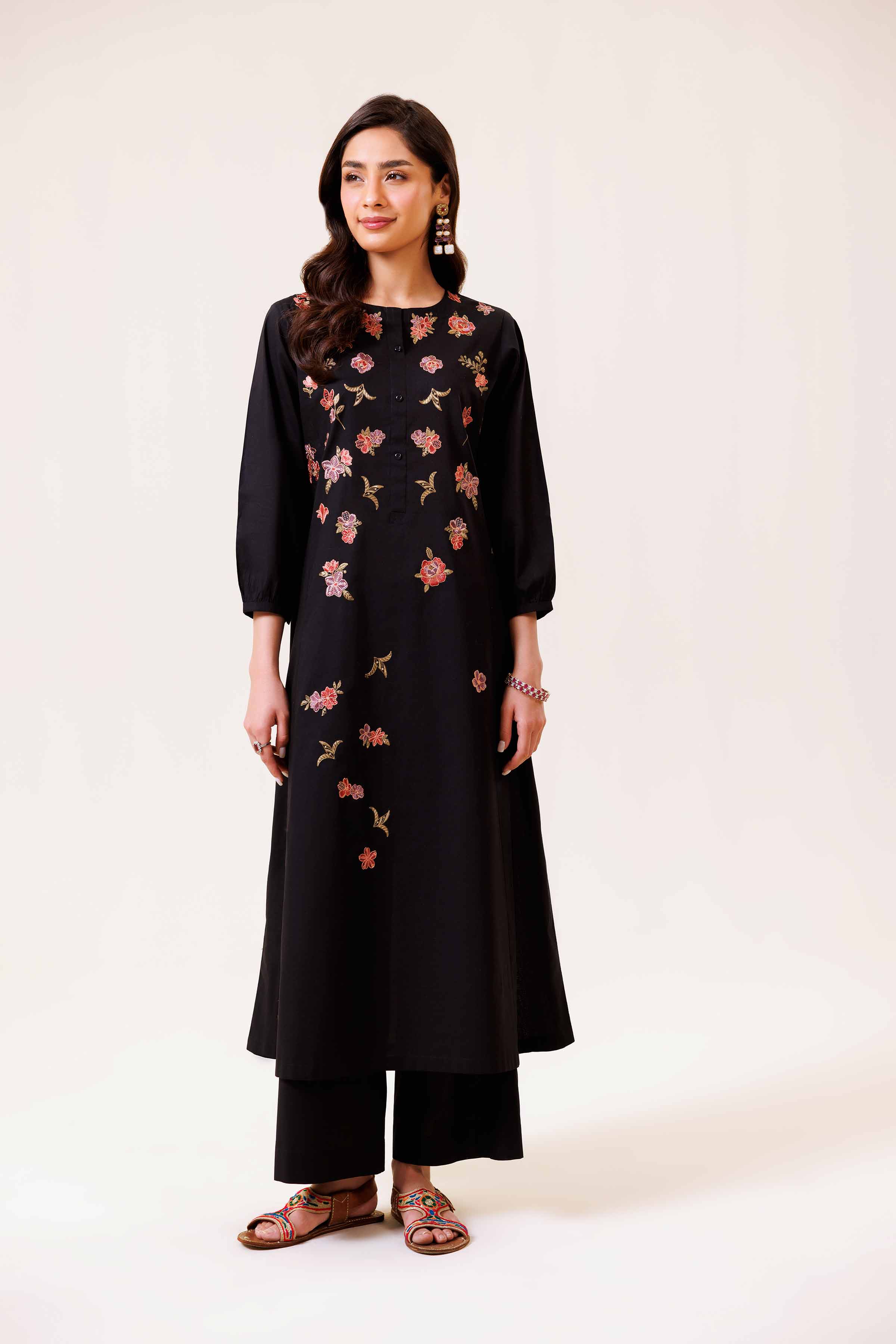 2 Piece - Embroidered Suit - KFE24-103 - Image 3