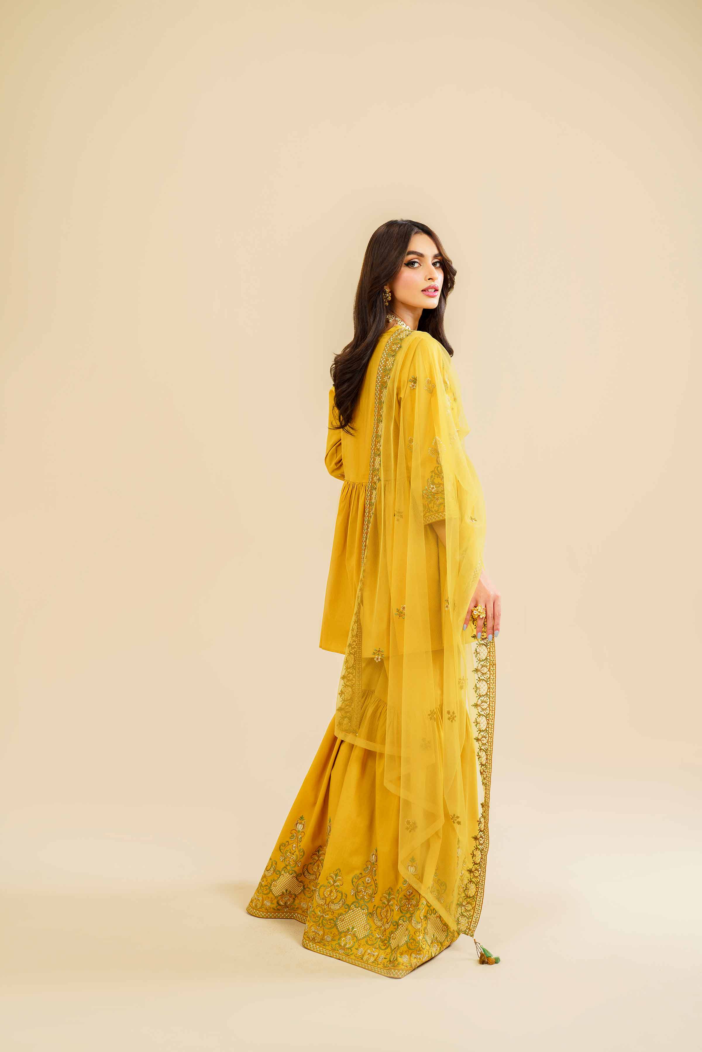 3 Piece - Embroidered Suit - KFE24-105 - Image 3