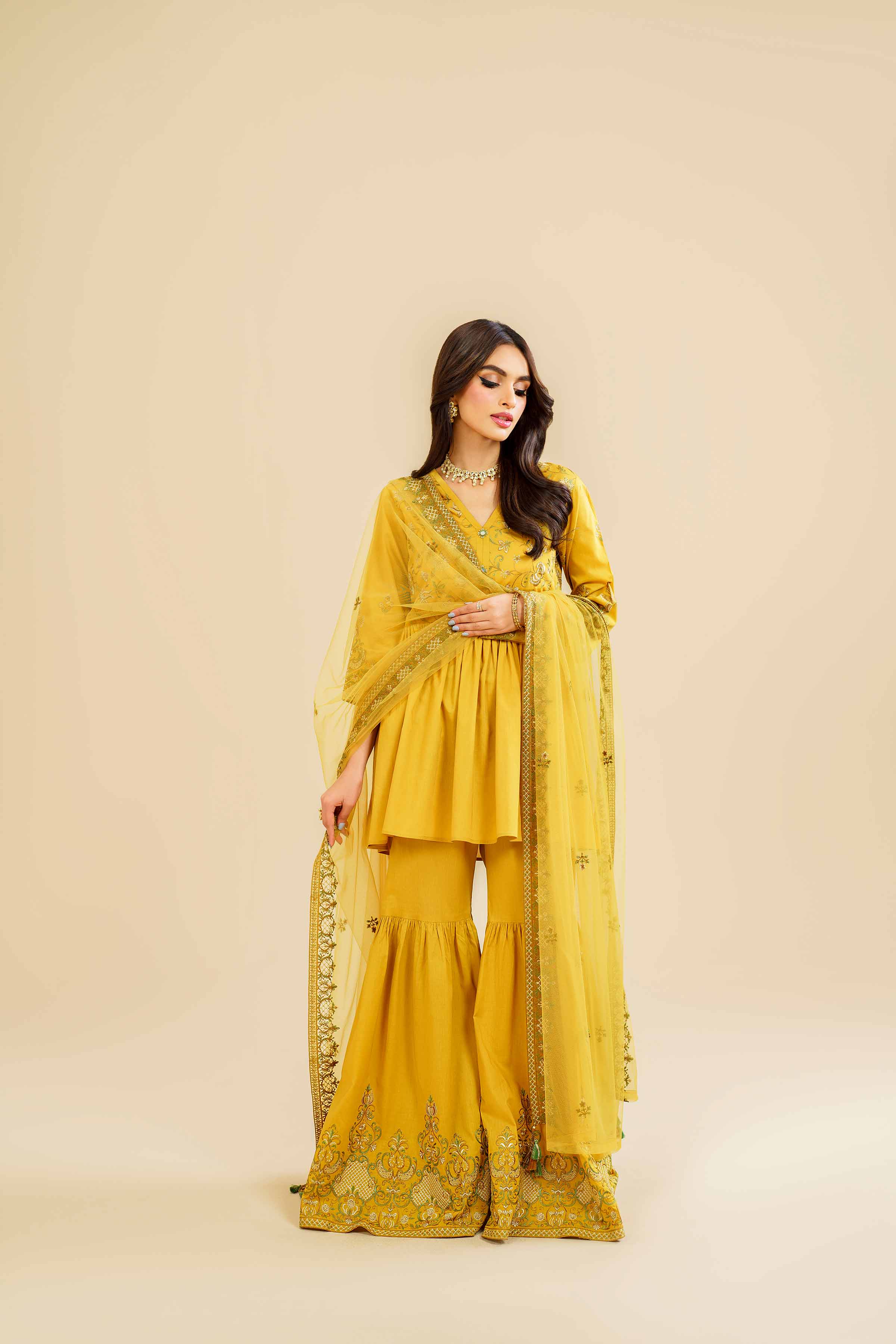 3 Piece - Embroidered Suit - KFE24-105 - Image 4