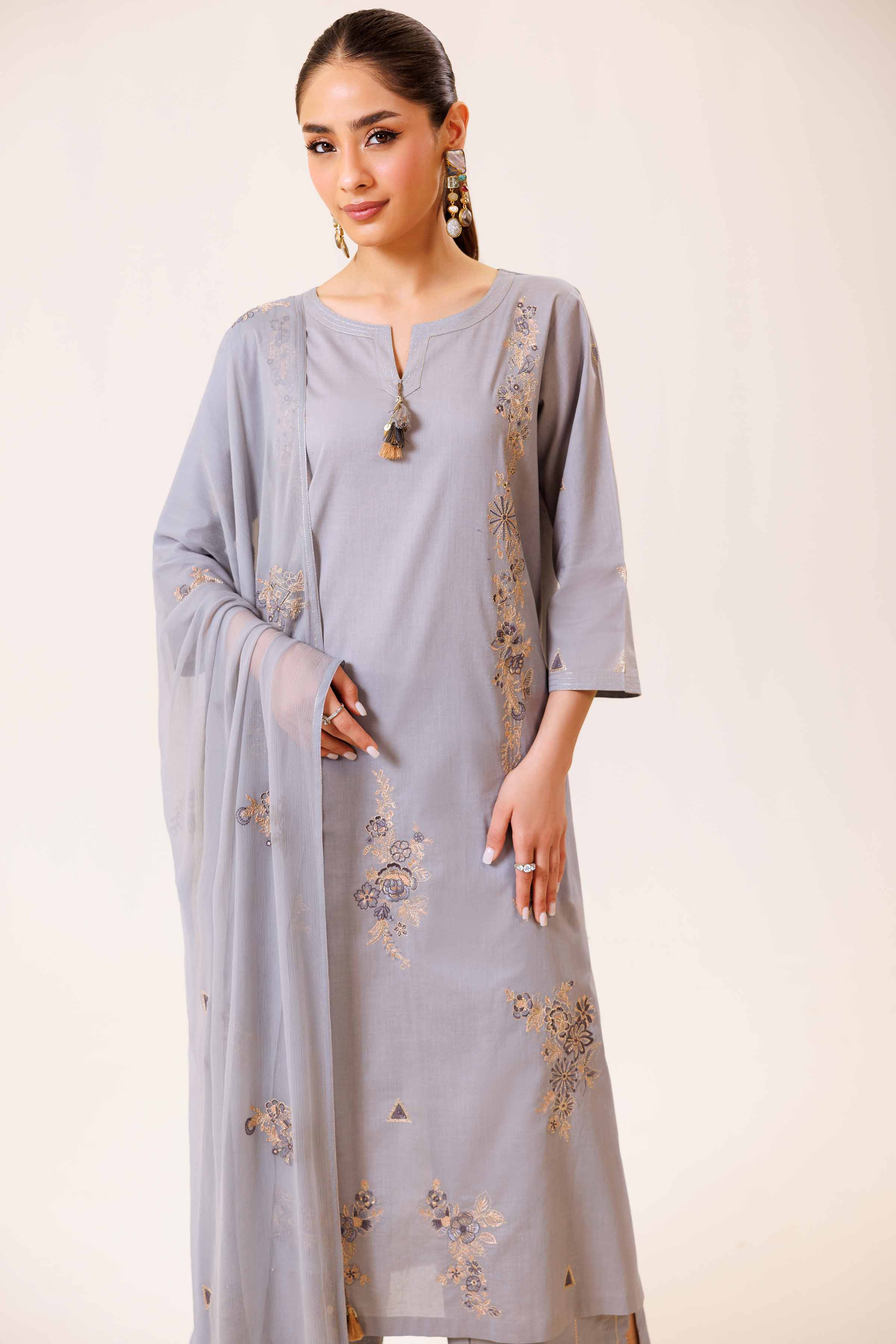 3 Piece - Embroidered Suit - KFE24-17 - Image 5