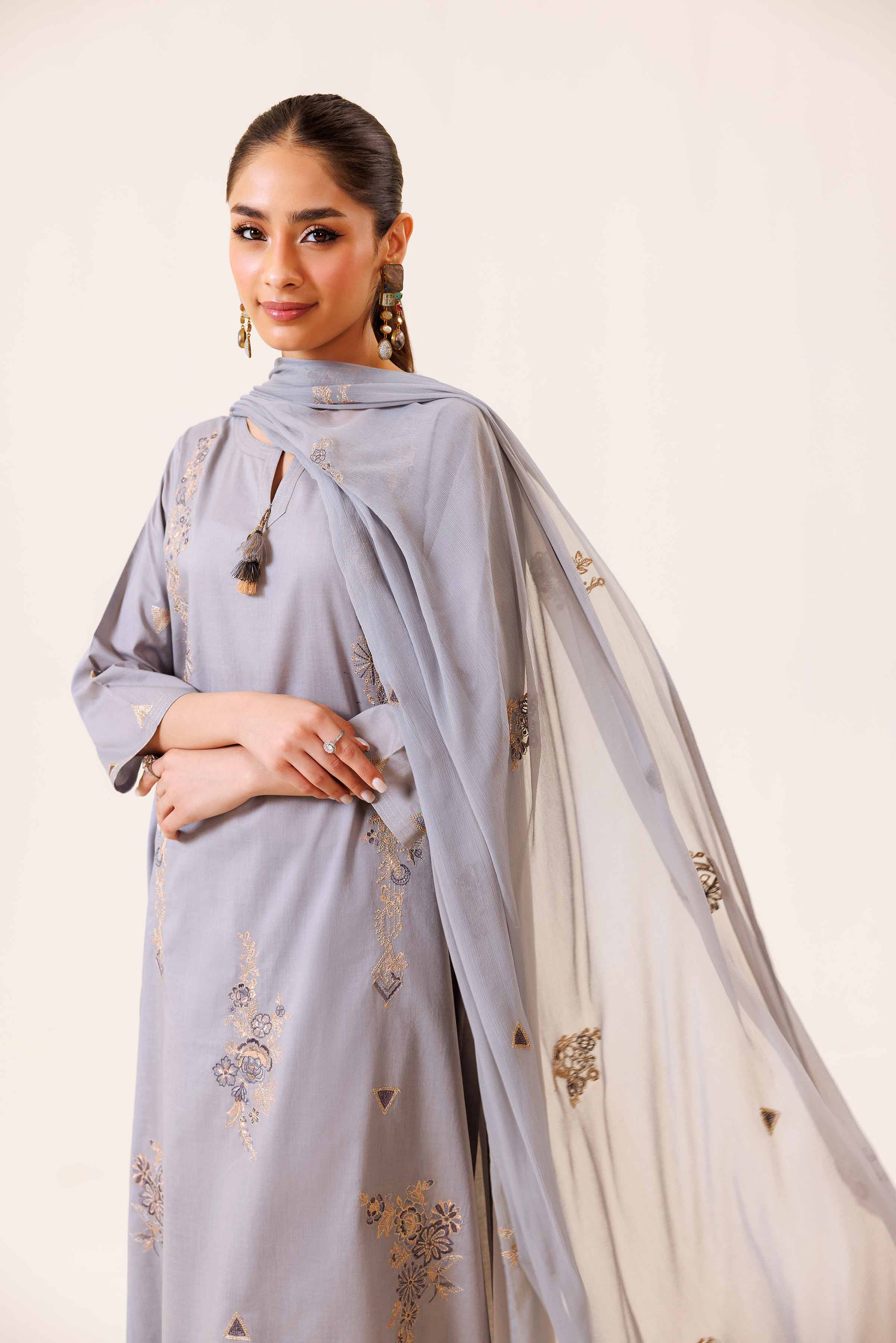3 Piece - Embroidered Suit - KFE24-17 - Image 7