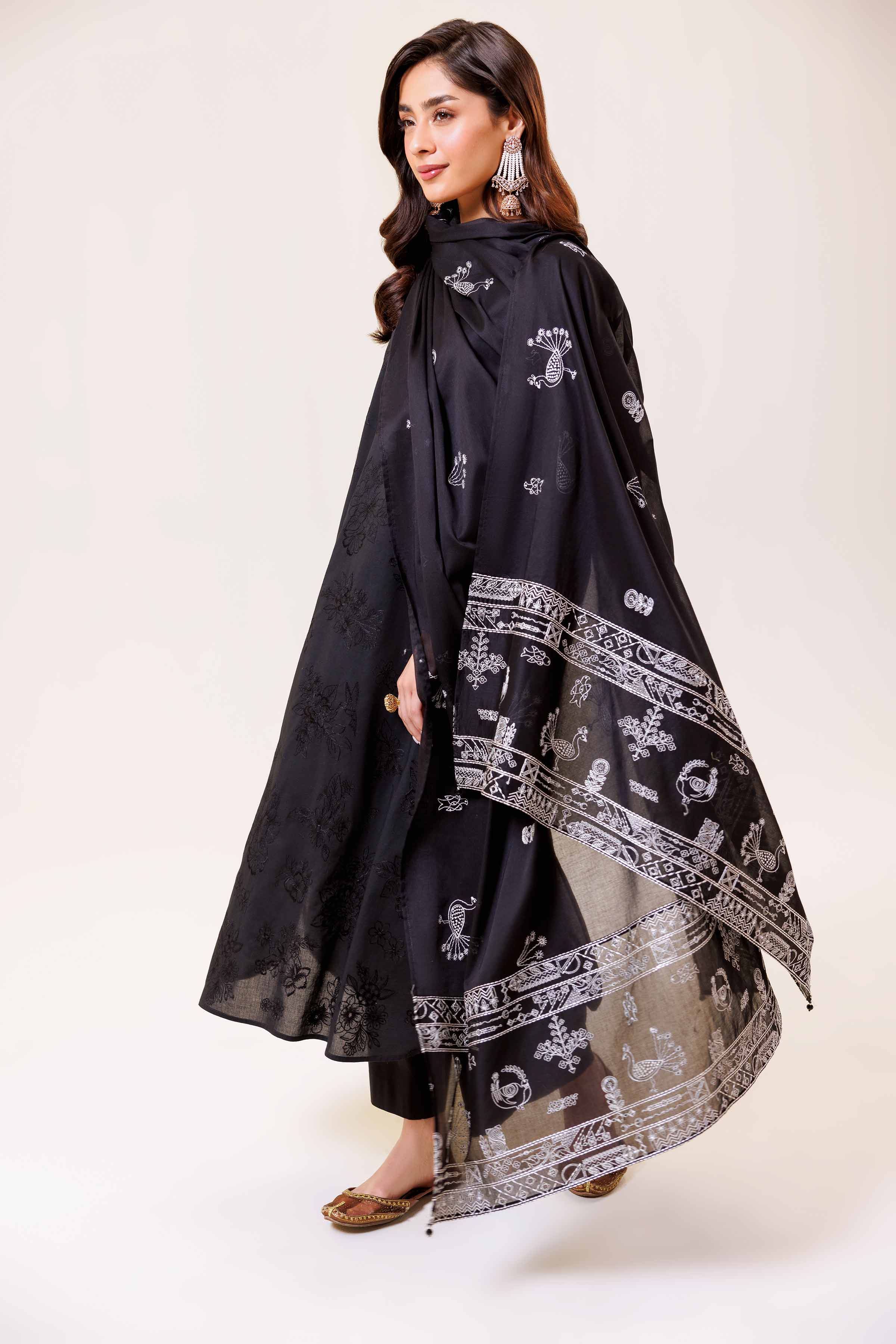 3 Piece - Embroidered Suit - KFE24-24 - Image 3