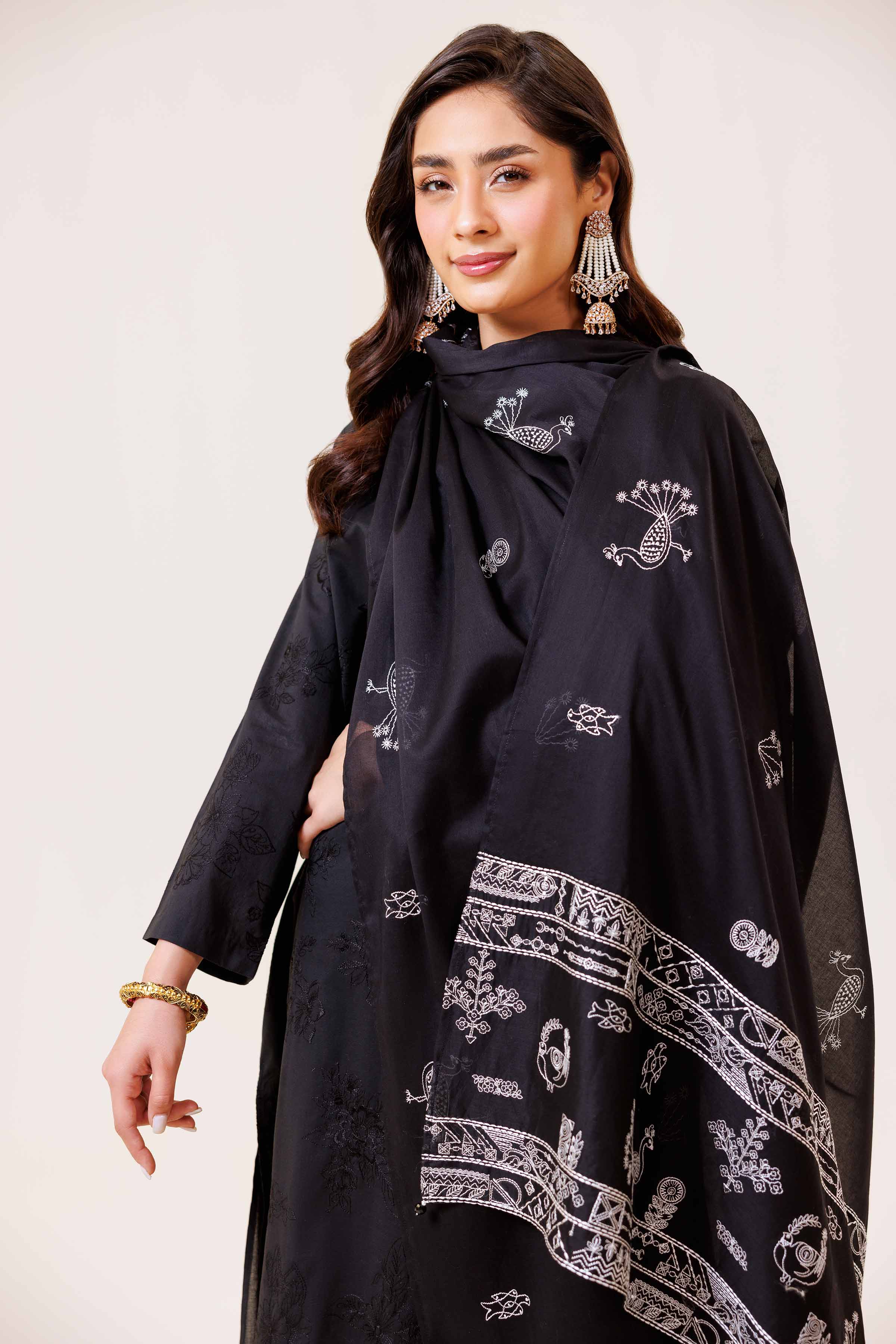 3 Piece - Embroidered Suit - KFE24-24 - Image 4