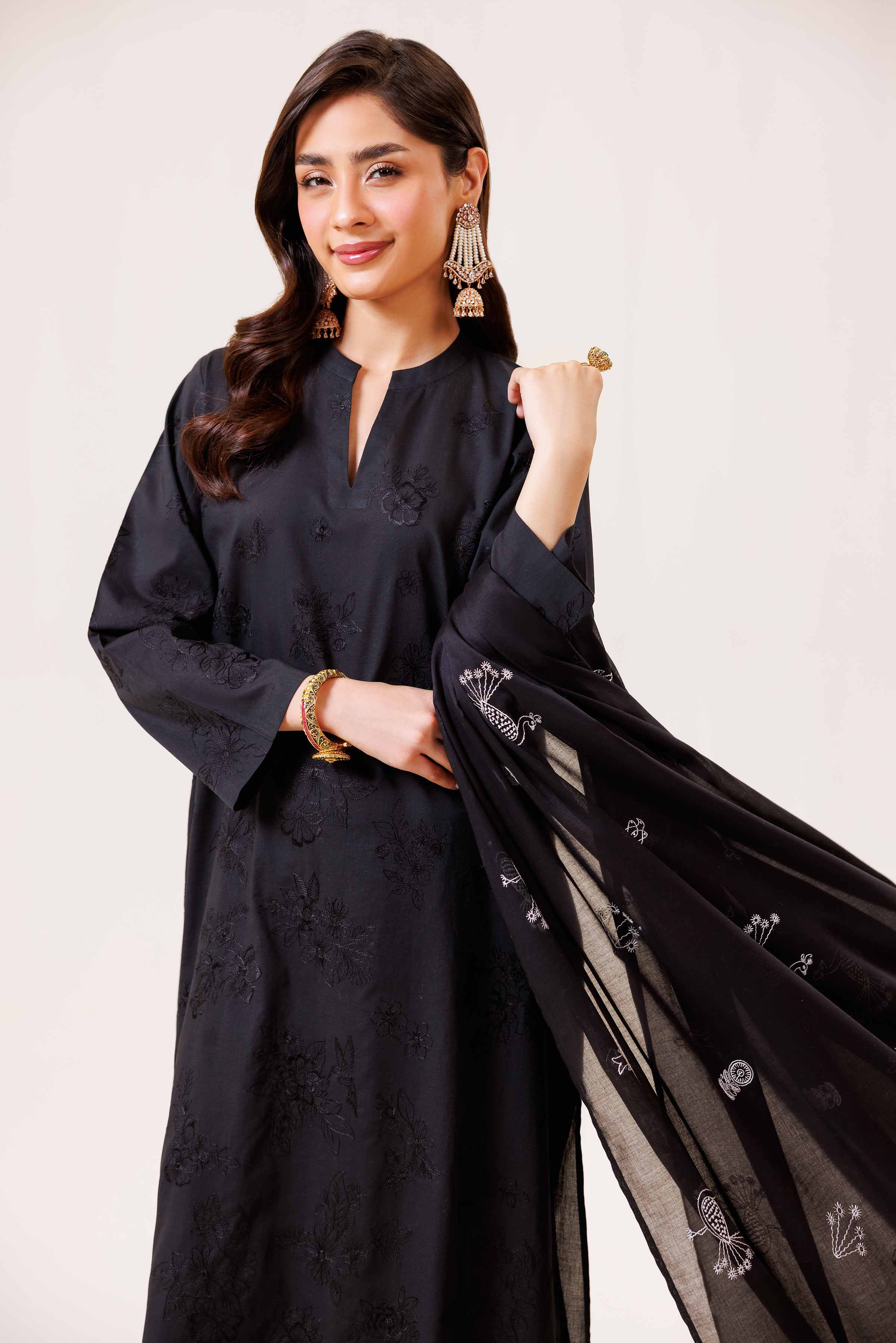3 Piece - Embroidered Suit - KFE24-24 - Image 5