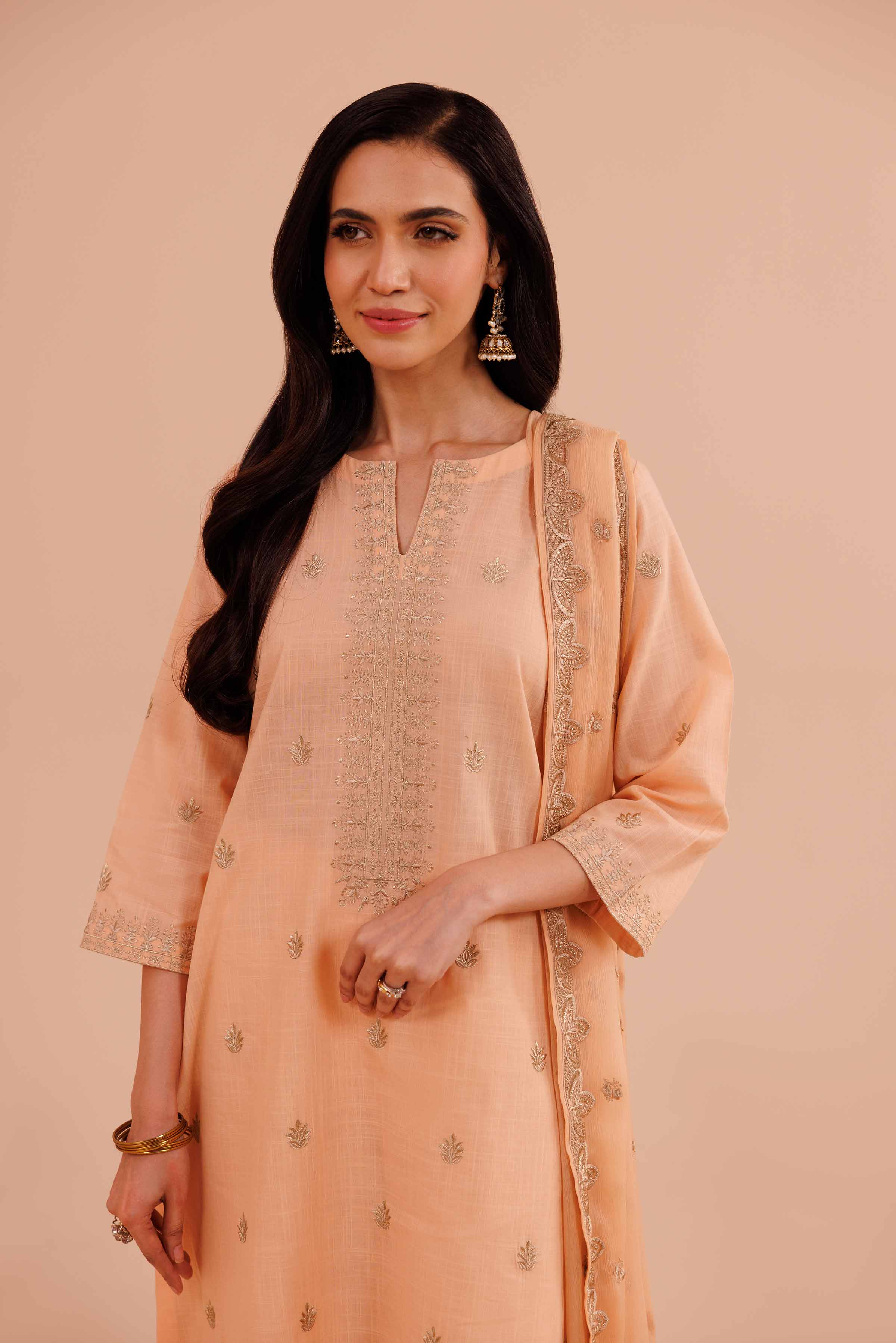 3 Piece - Embroidered Suit - KFE24-25 - Image 4