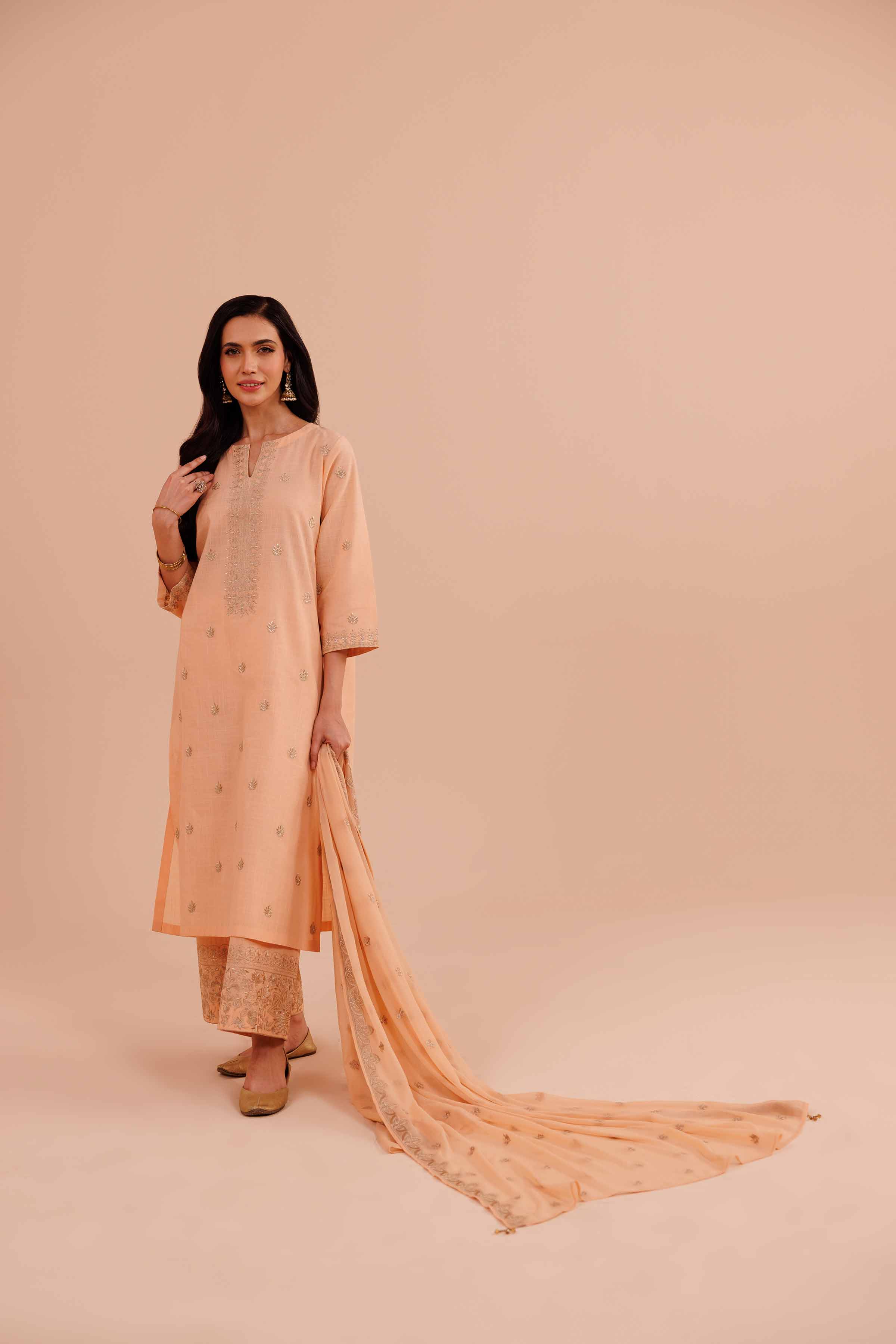 3 Piece - Embroidered Suit - KFE24-25 - Image 5